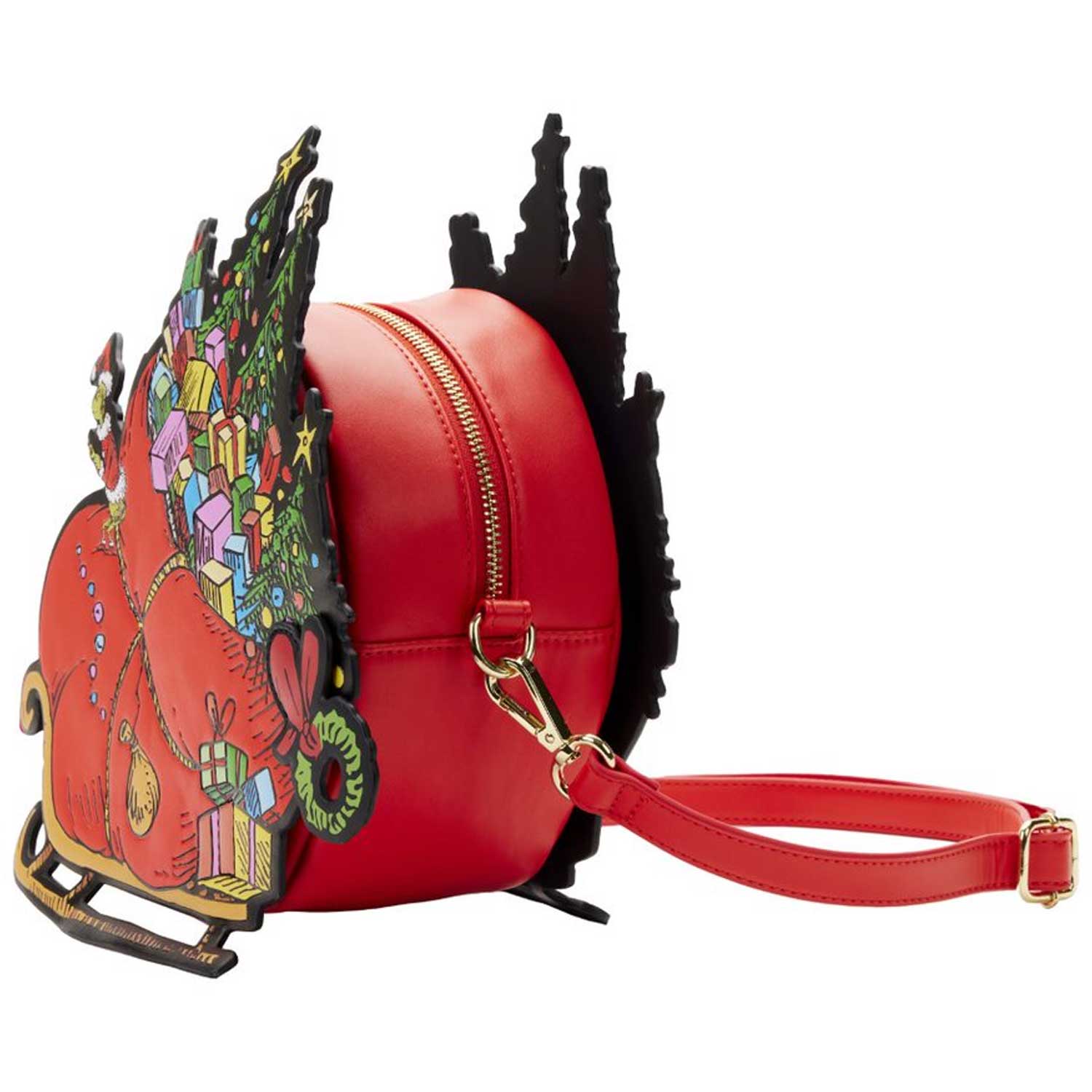 Loungefly x Dr Seuss Grinch Sleigh Crossbody Bag - GeekCore