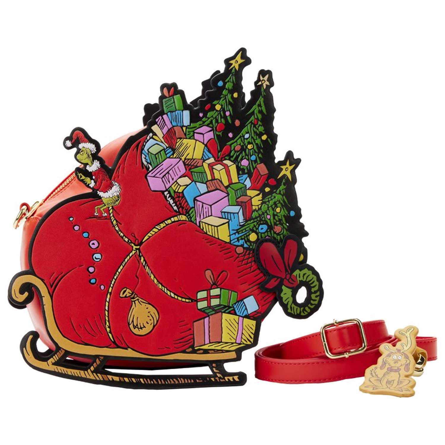 Loungefly x Dr Seuss Grinch Sleigh Crossbody Bag - GeekCore