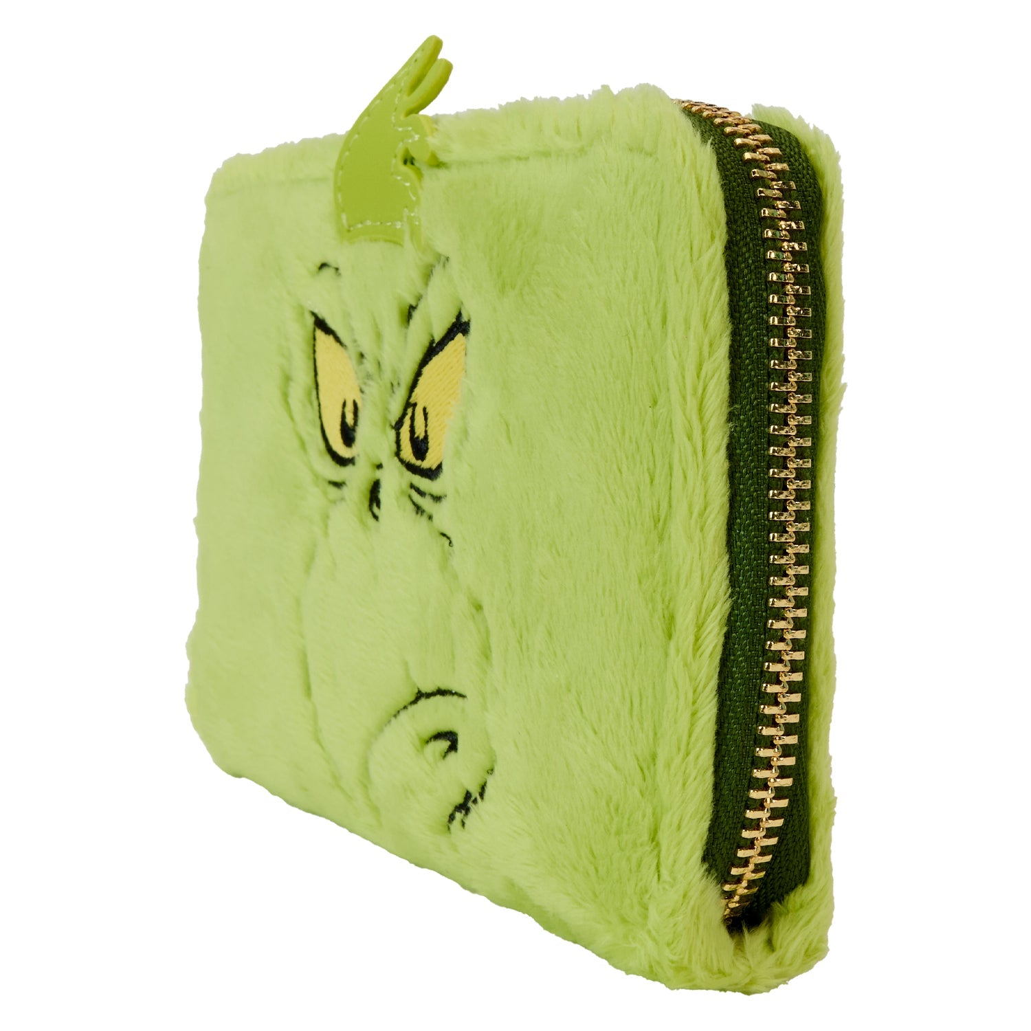 Loungefly x Dr Seuss Plush Grinch Glow Cosplay Zip Around Wallet - GeekCore