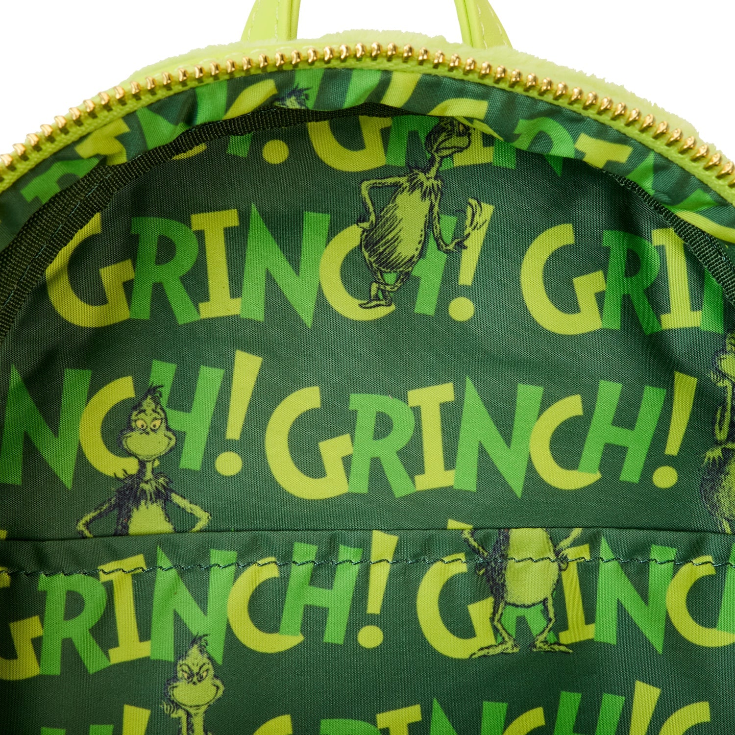 Loungefly x Dr Seuss Plush Grinch Light Up Cosplay Mini Backpack - GeekCore