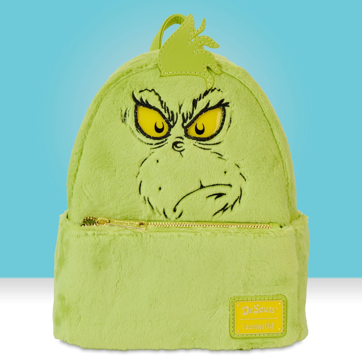 Loungefly x Dr Seuss Plush Grinch Light Up Cosplay Mini Backpack - GeekCore