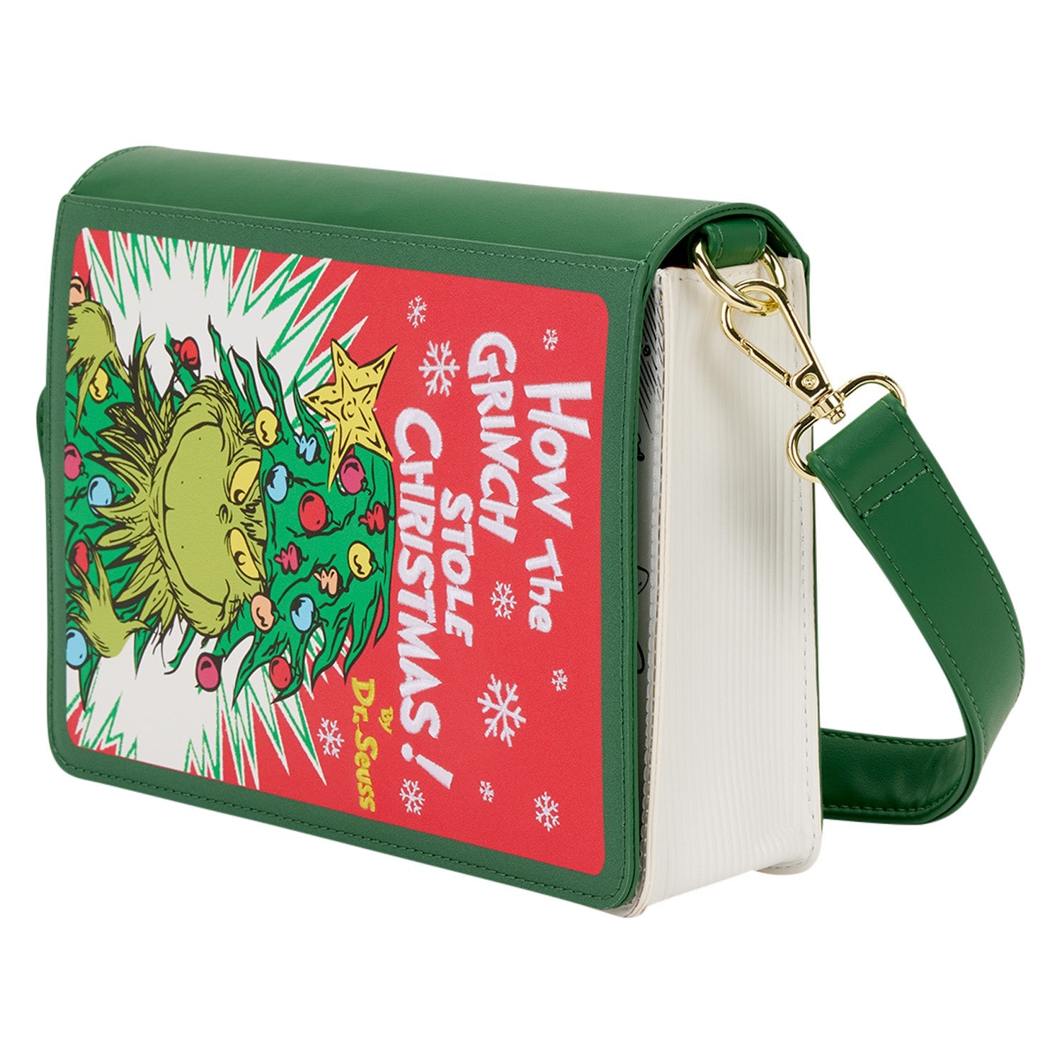 Loungefly x Dr. Seuss The Grinch Book Crossbody Bag - GeekCore