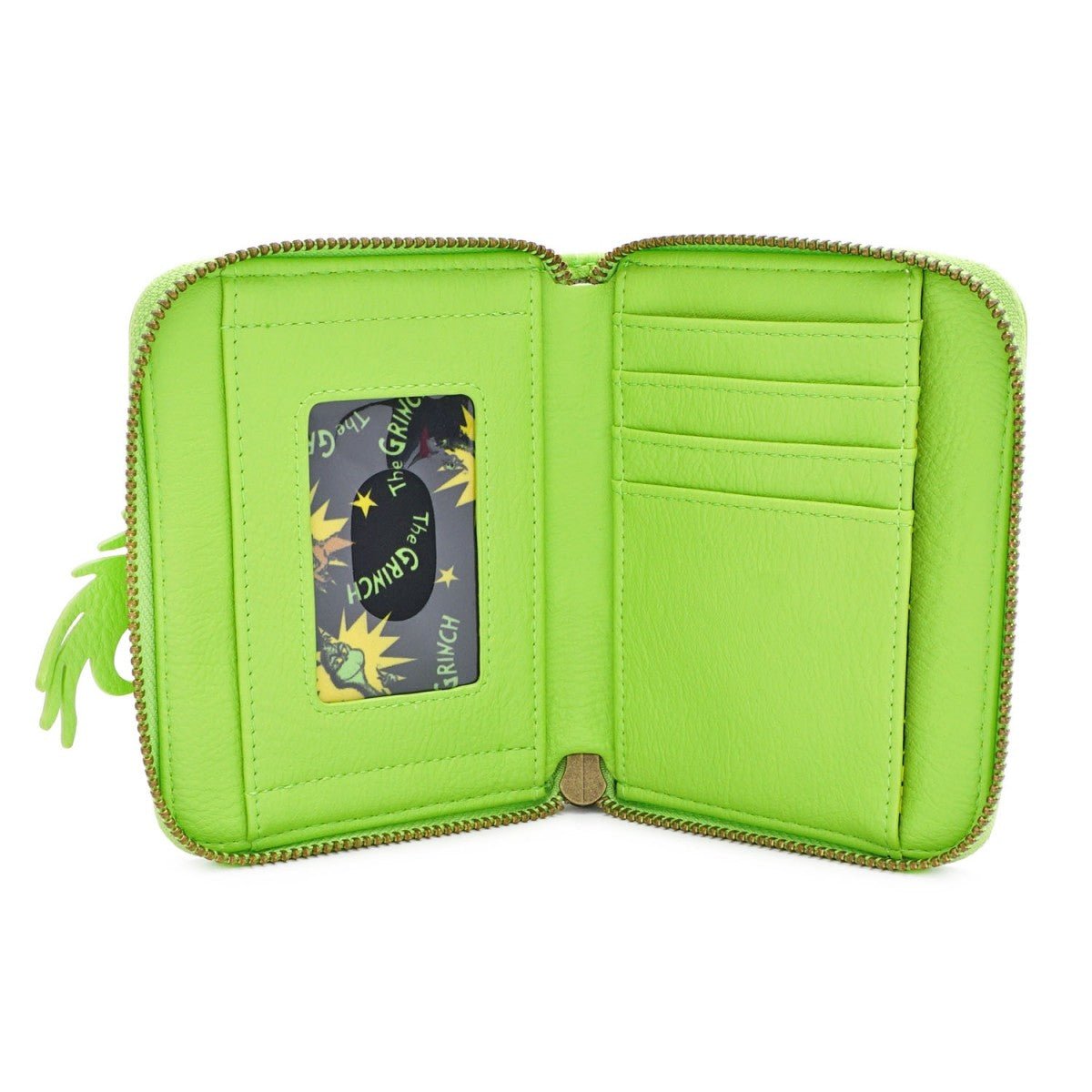 Loungefly X Dr. Seuss The Grinch Cosplay Zip Around Purse - GeekCore