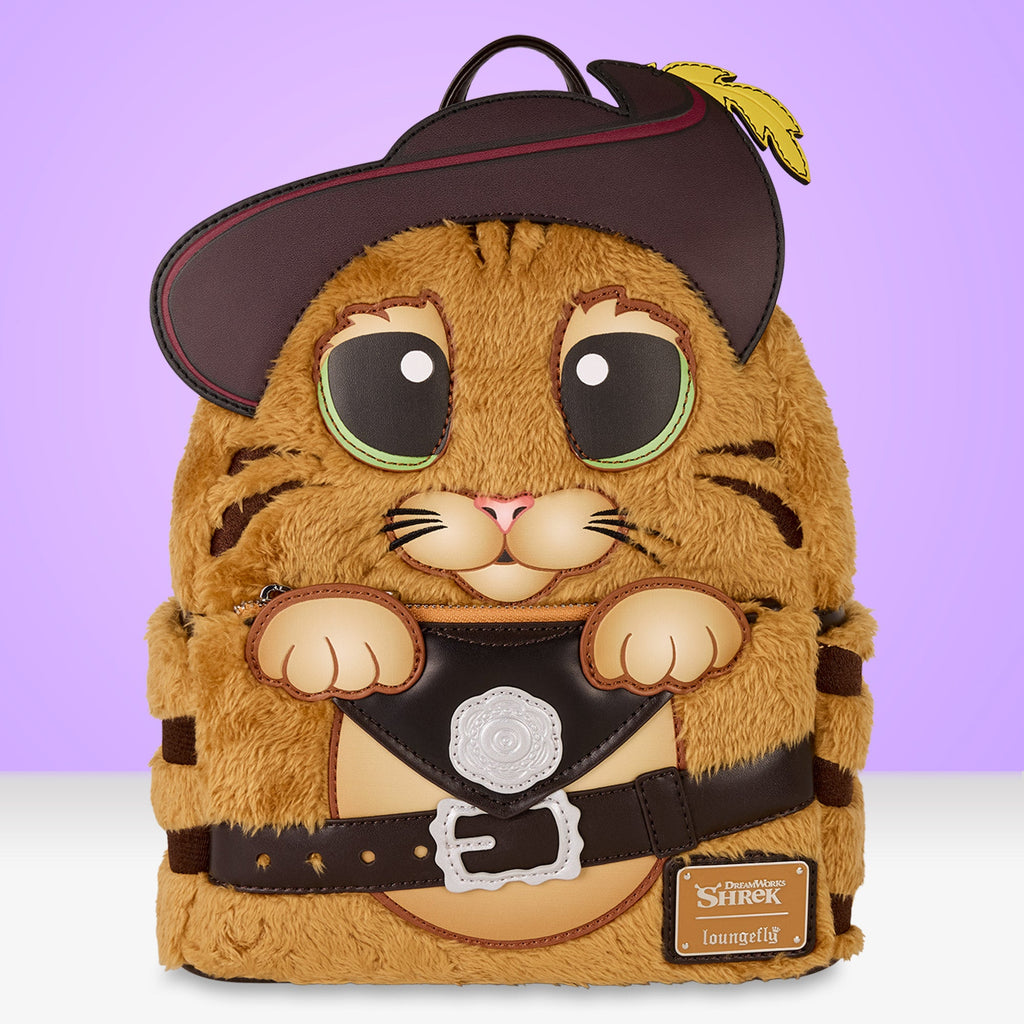 Loungefly x Dreamworks Shrek Puss In Boots Cosplay Mini Backpack - GeekCore