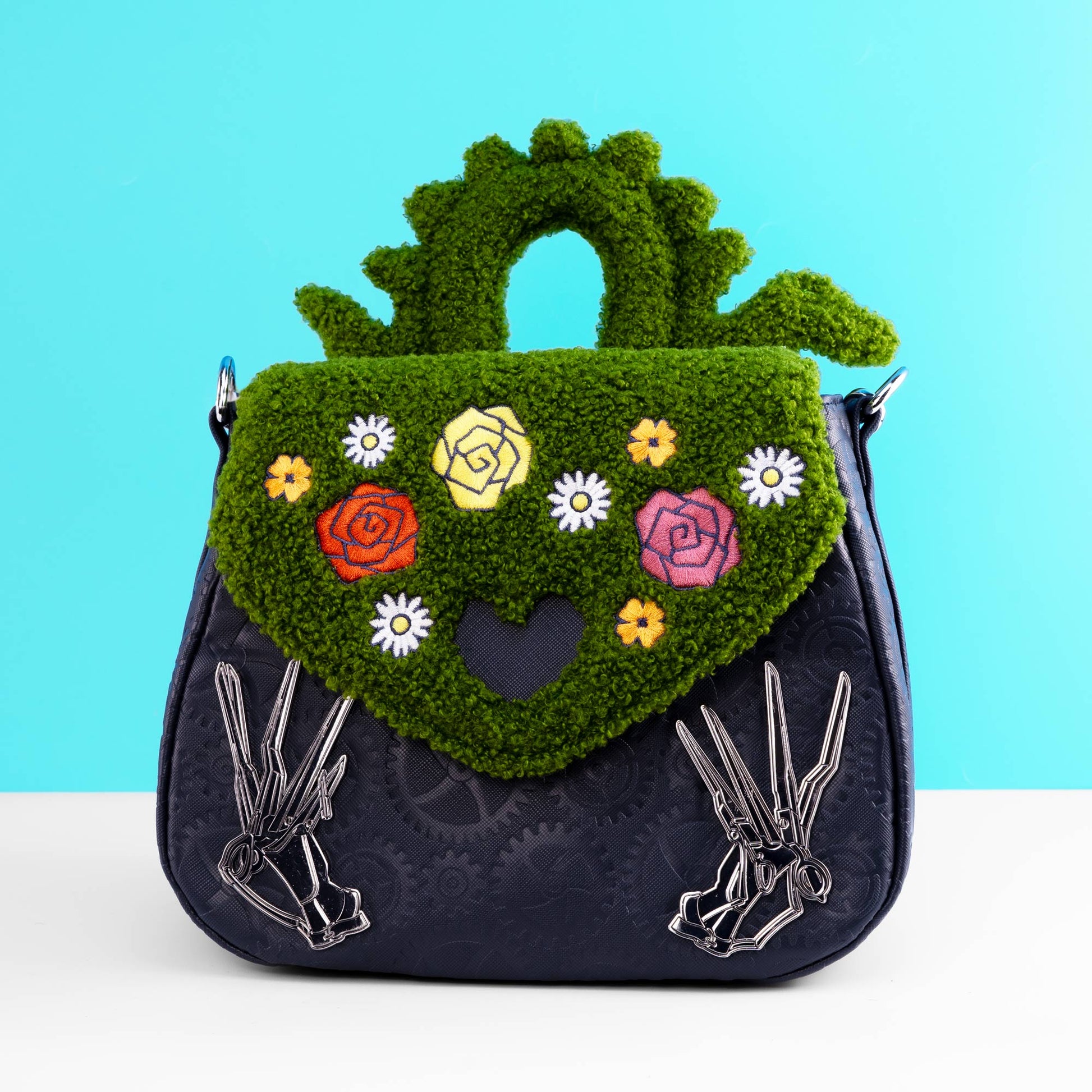 Loungefly x Edward Scissorhands Sherpa Crossbody Bag - GeekCore