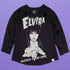 Loungefly x Elvira Glow in the Dark Shirred Raglan Tee - GeekCore