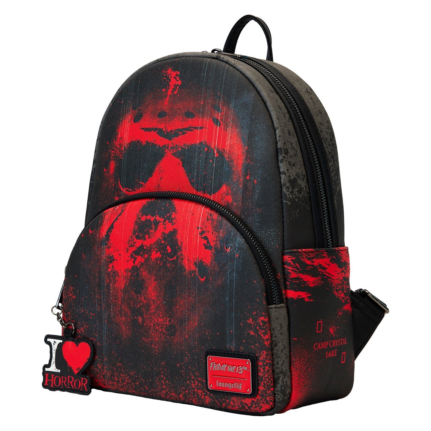 Loungefly x Friday the 13th I Heart Horror Mini Backpack - GeekCore