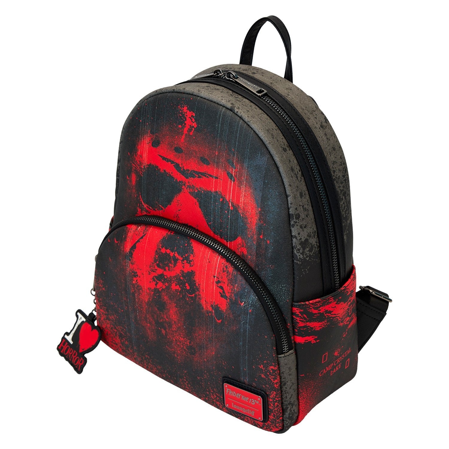 Loungefly x Friday the 13th I Heart Horror Mini Backpack - GeekCore