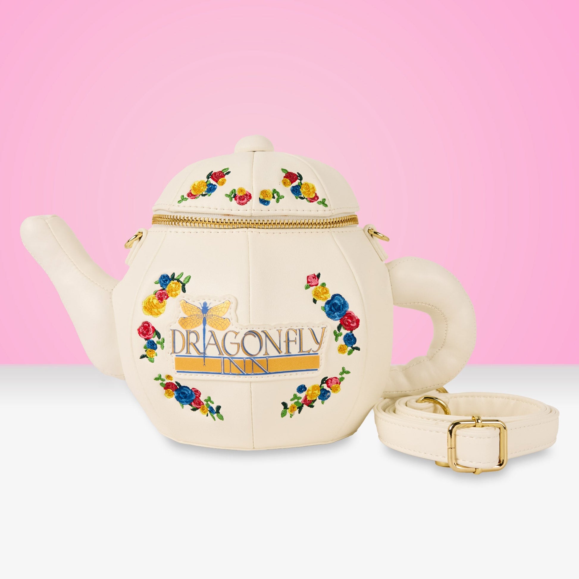 Loungefly x Gilmore Girls Dragonfly Inn Figural Teapot Crossbody Bag - GeekCore