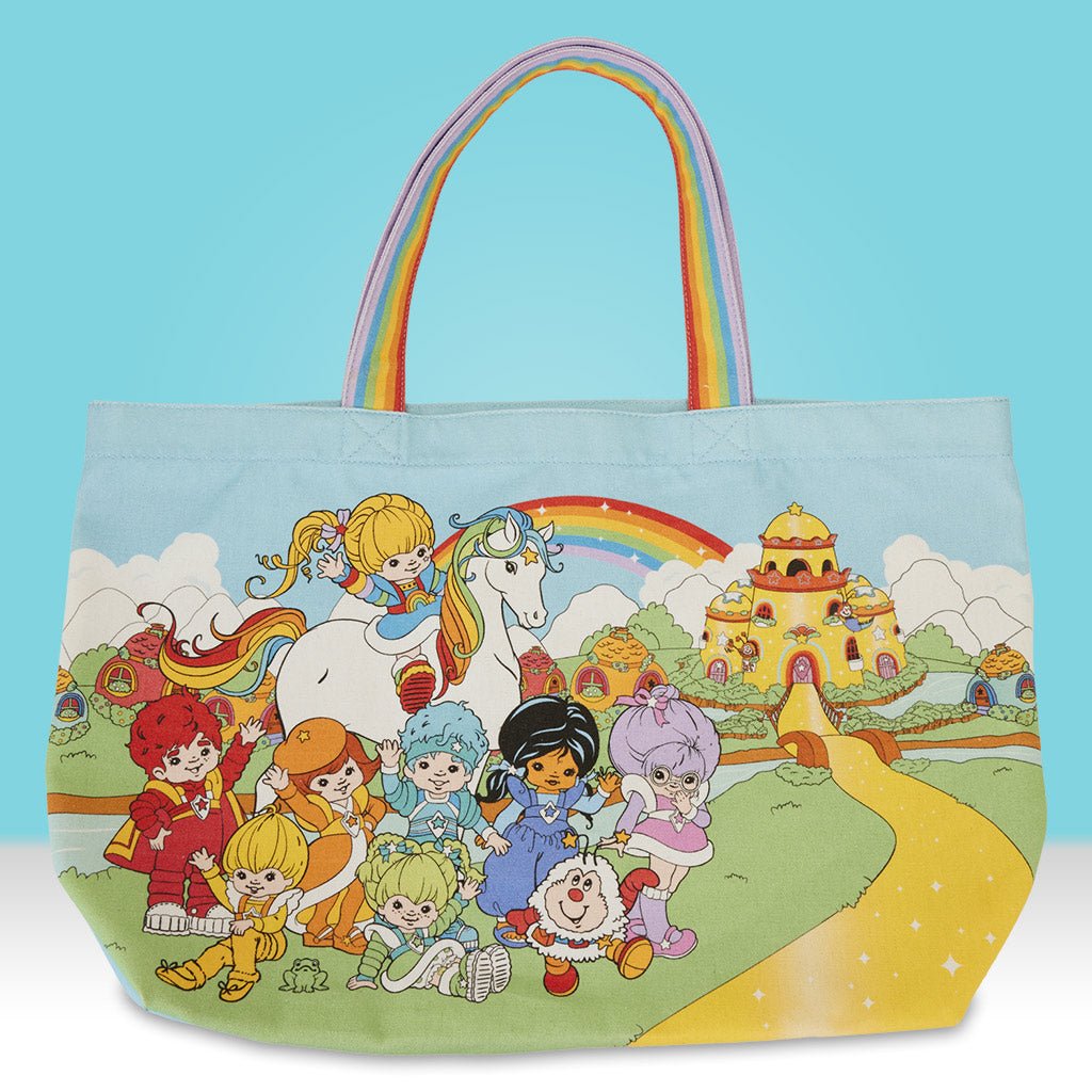 Loungefly x Hallmark Rainbow Brite Gang Rainbow Handle Canvas Tote Bag - GeekCore