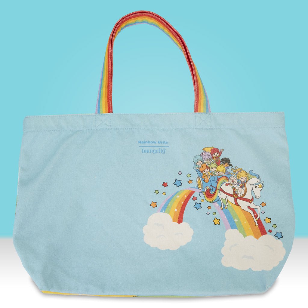 Loungefly x Hallmark Rainbow Brite Gang Rainbow Handle Canvas Tote Bag - GeekCore