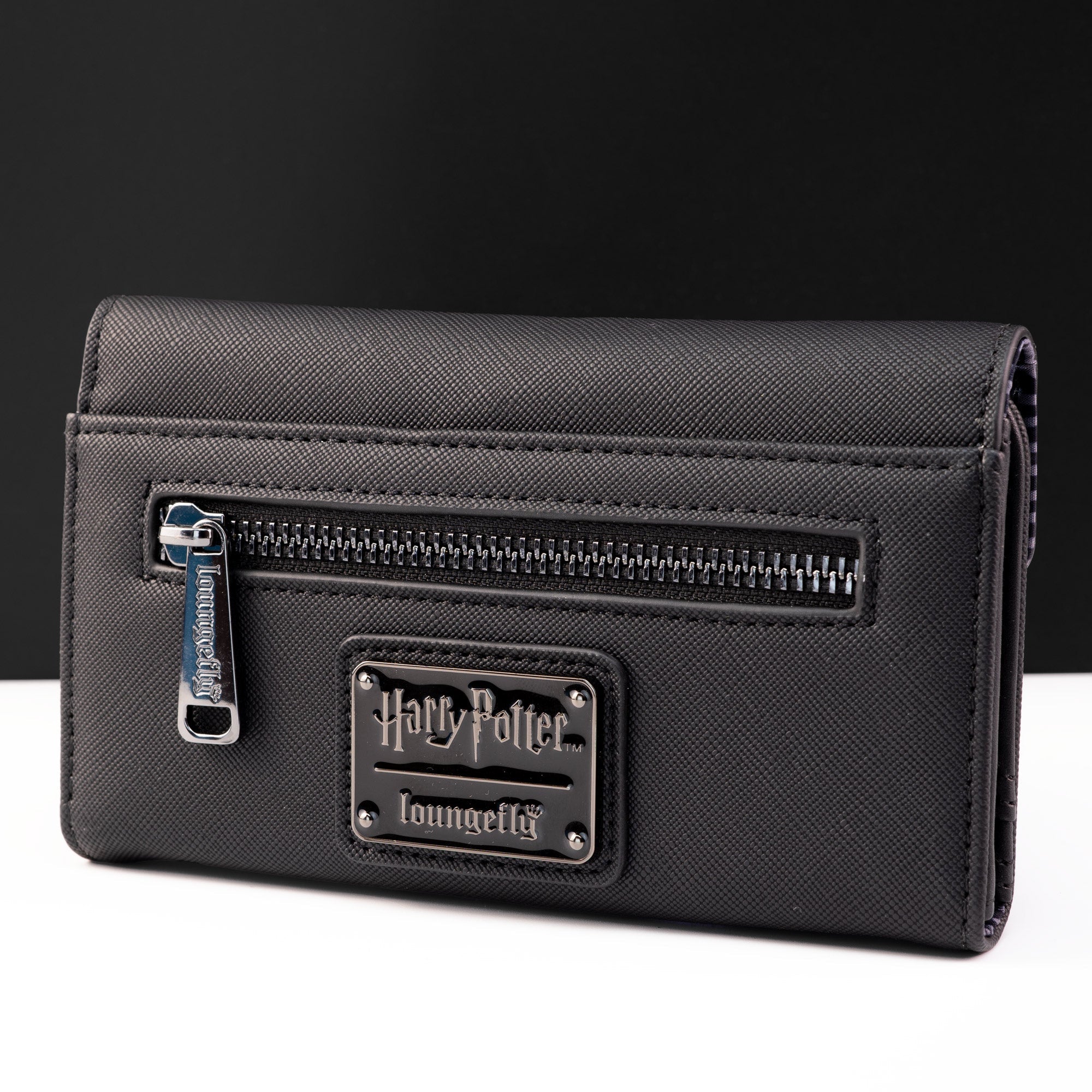 Loungefly x Harry Potter Black Saffiano Elder Wand Wallet - GeekCore