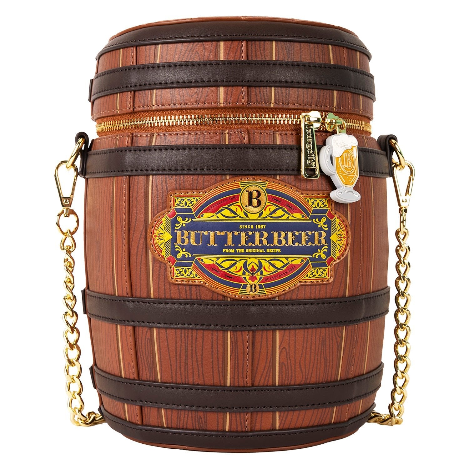 Loungefly x Harry Potter Butterbeer Barrel Crossbody Bag - GeekCore