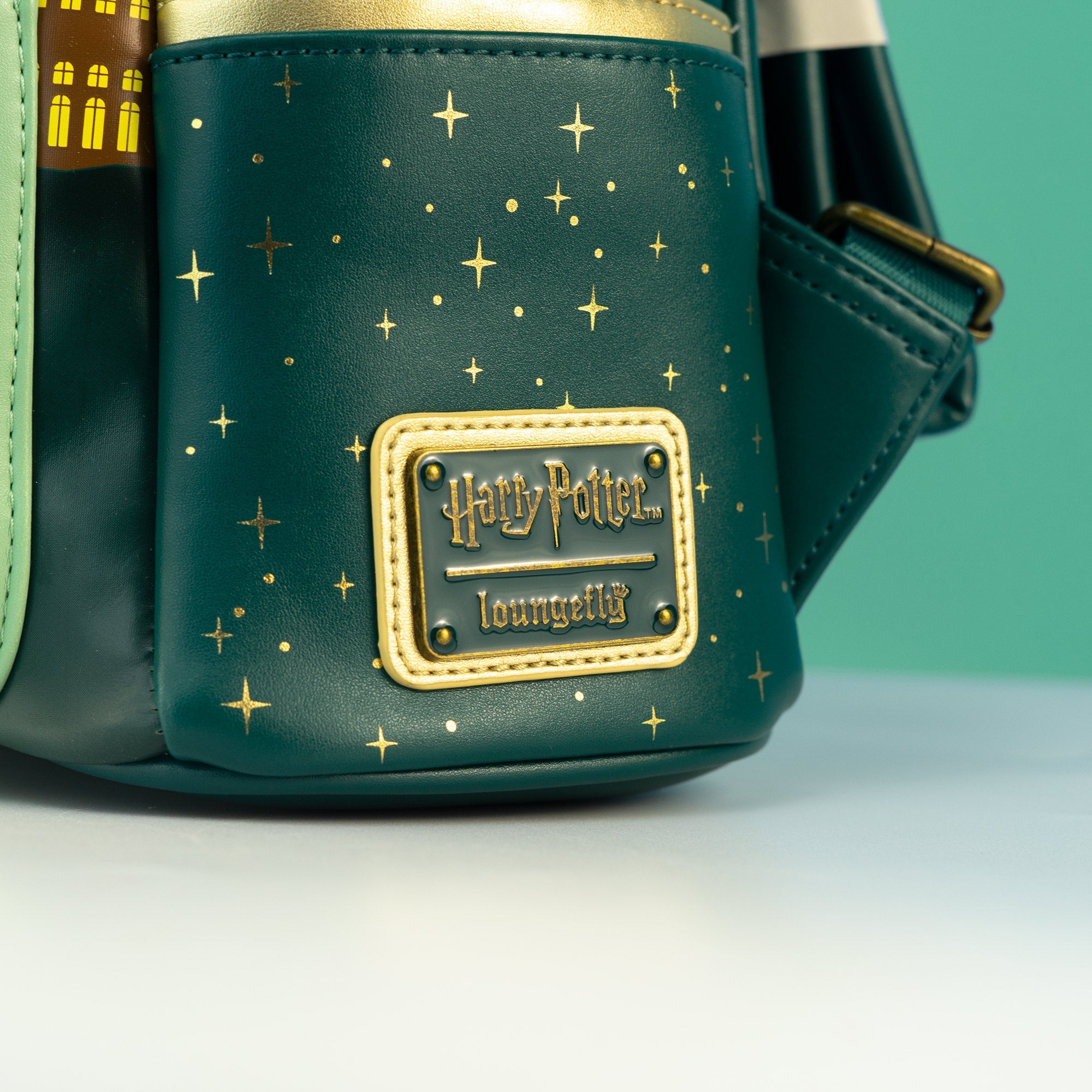 Loungefly x Harry Potter Golden Hogwarts Castle Mini Backpack - GeekCore