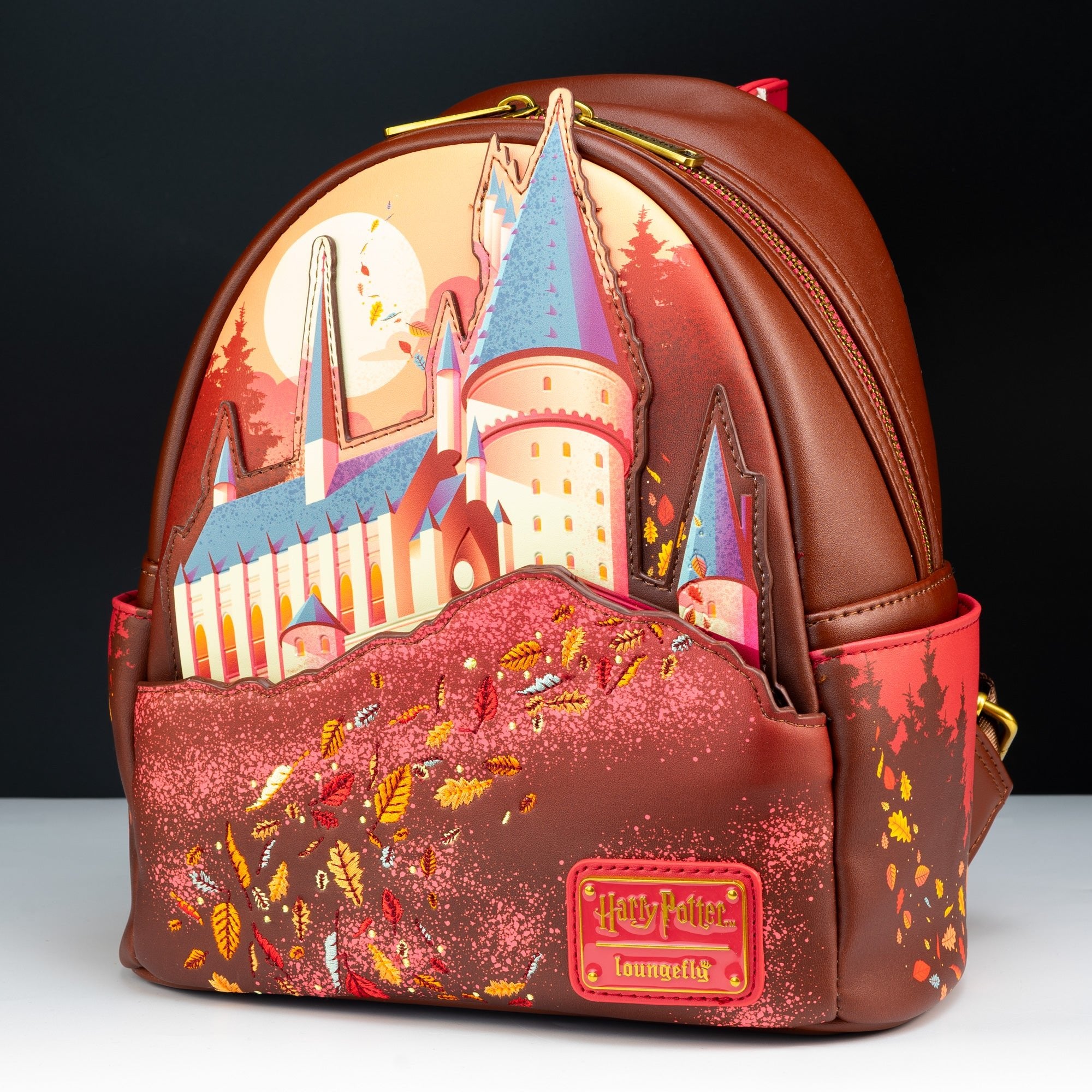 Loungefly x Harry Potter Hogwarts School Autumn Scene Mini Backpack - GeekCore