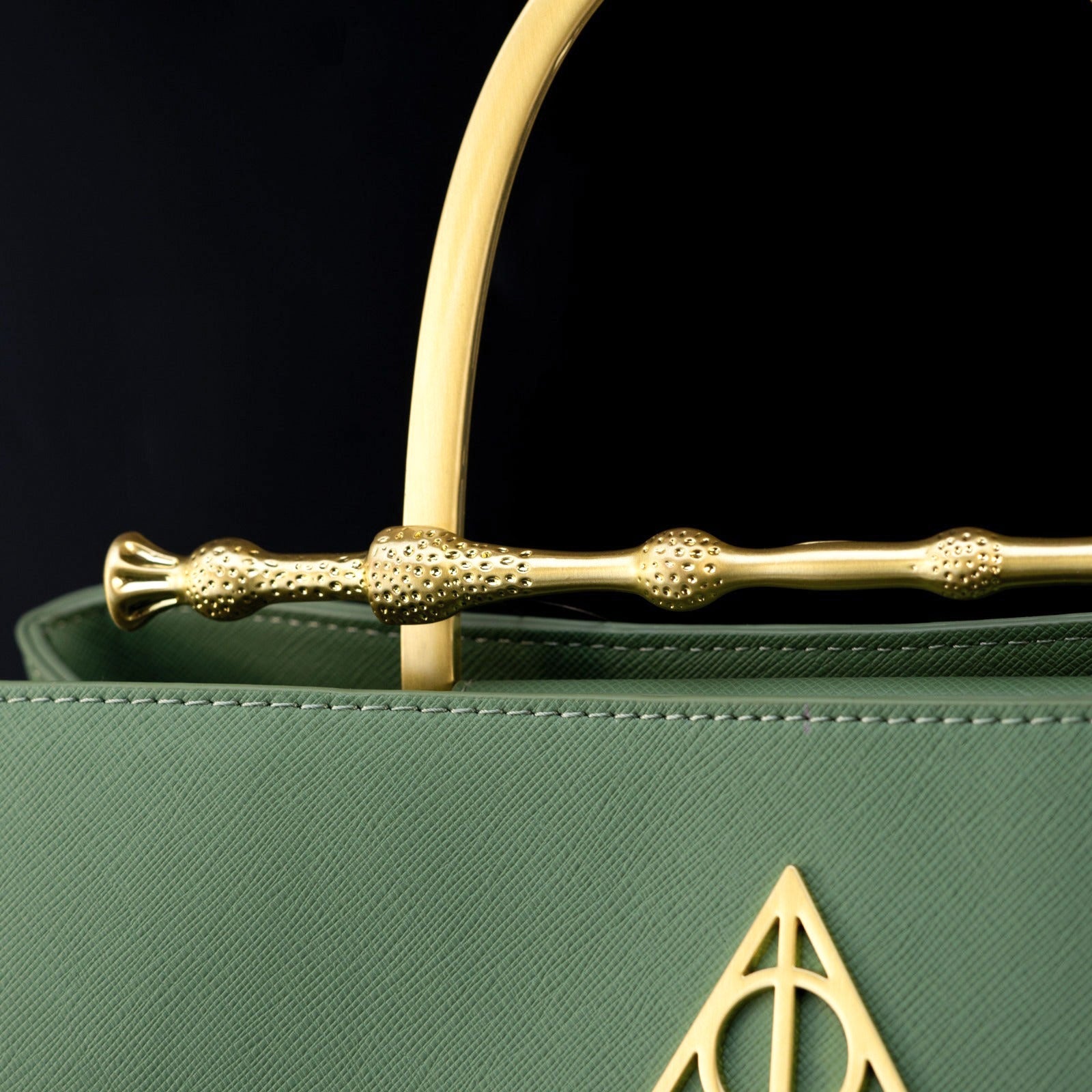 Loungefly Harry Potter Elder Wand Sage Wallet - BoxLunch Exclusive With Metal Badge, Card Slots & Zippered Pocket