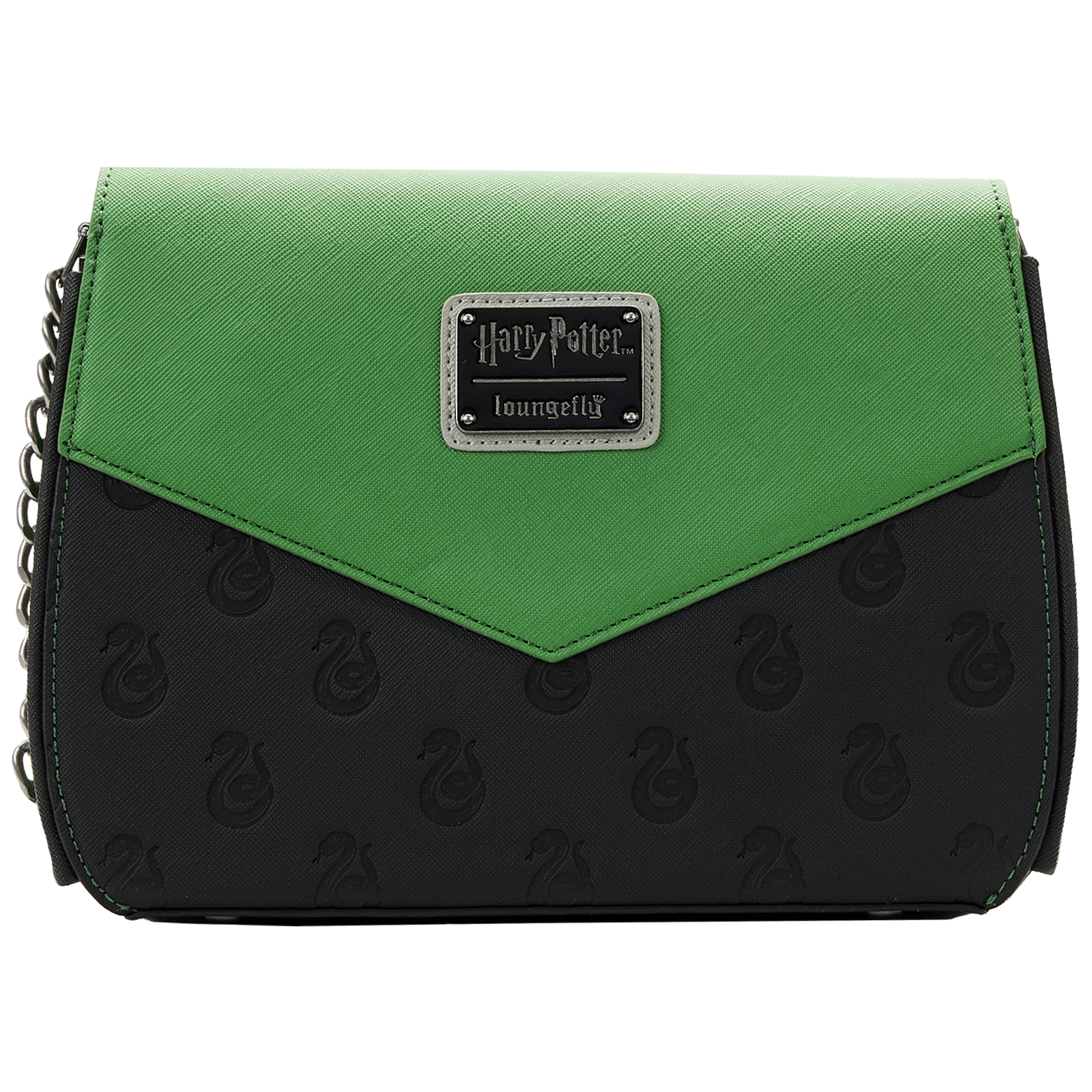 Loungefly x Harry Potter Slytherin Chain Strap Crossbody Bag - GeekCore