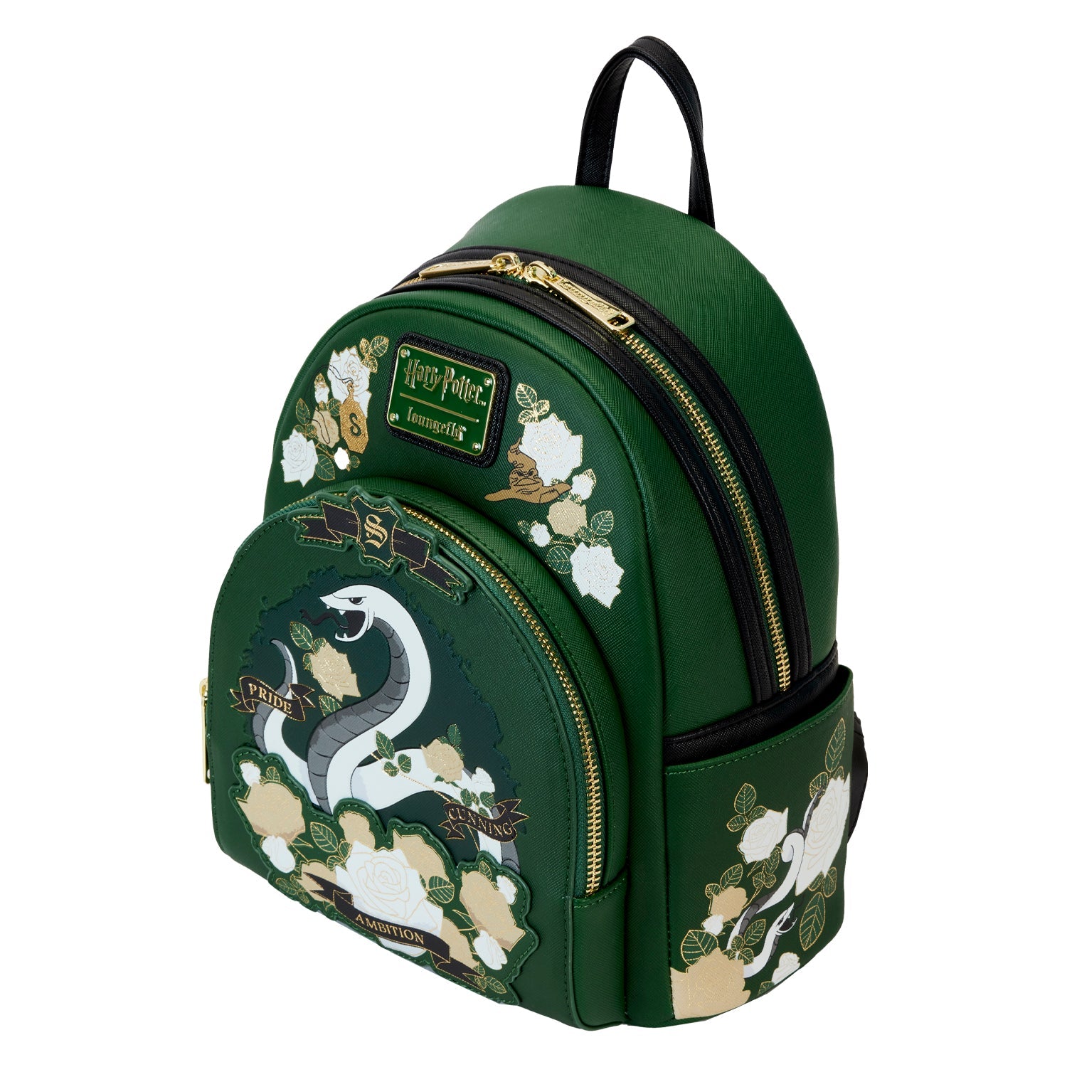 Loungefly x Harry Potter Slytherin House Tattoo Mini Backpack - GeekCore