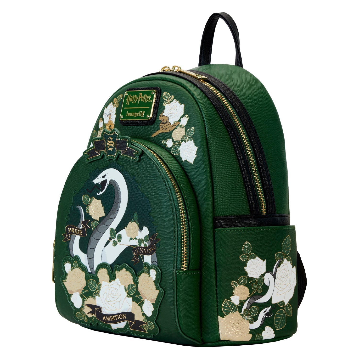 Loungefly x Harry Potter Slytherin House Tattoo Mini Backpack - GeekCore