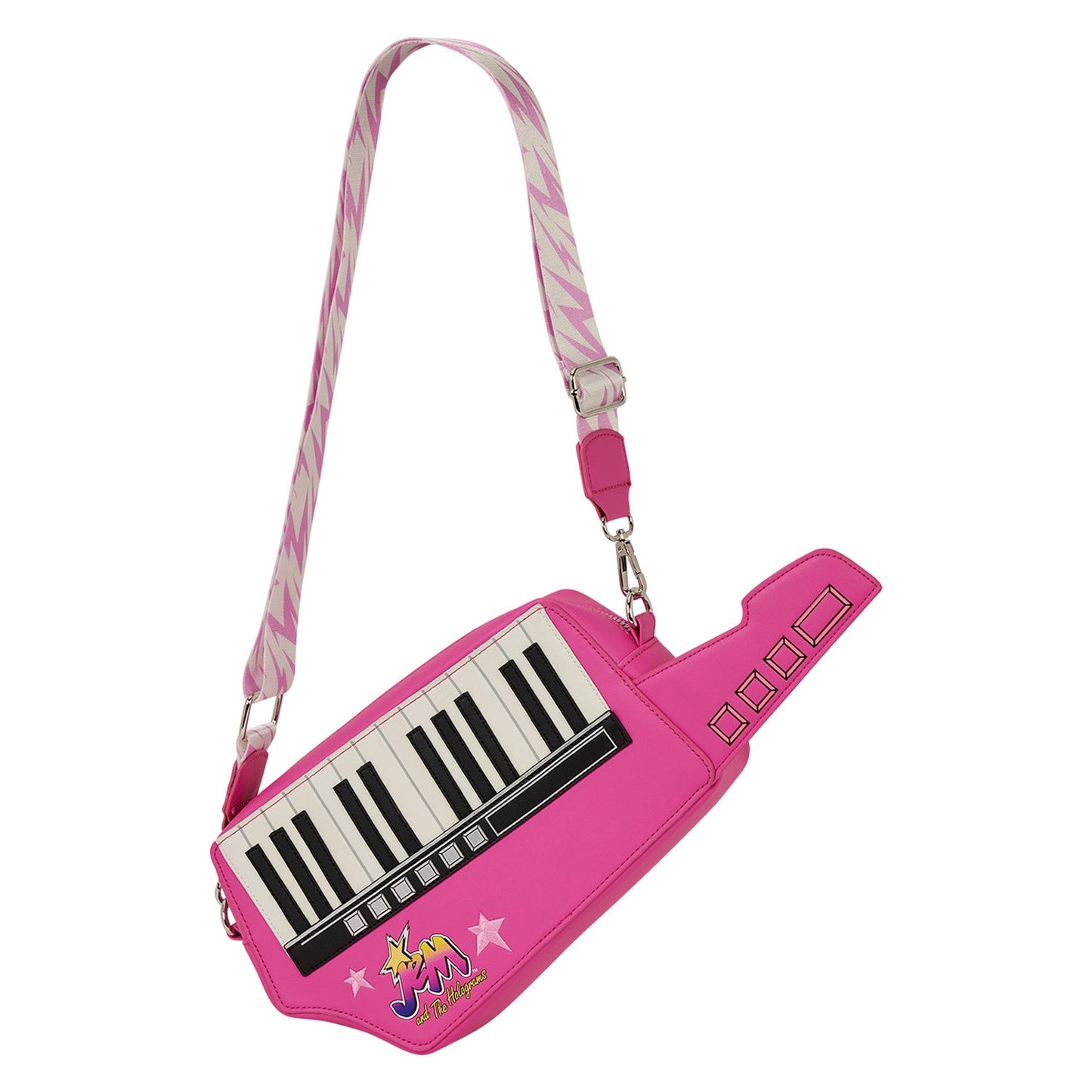 Loungefly x Hasbro Jem and the Holograms Figural Keytar Crossbody Bag - GeekCore