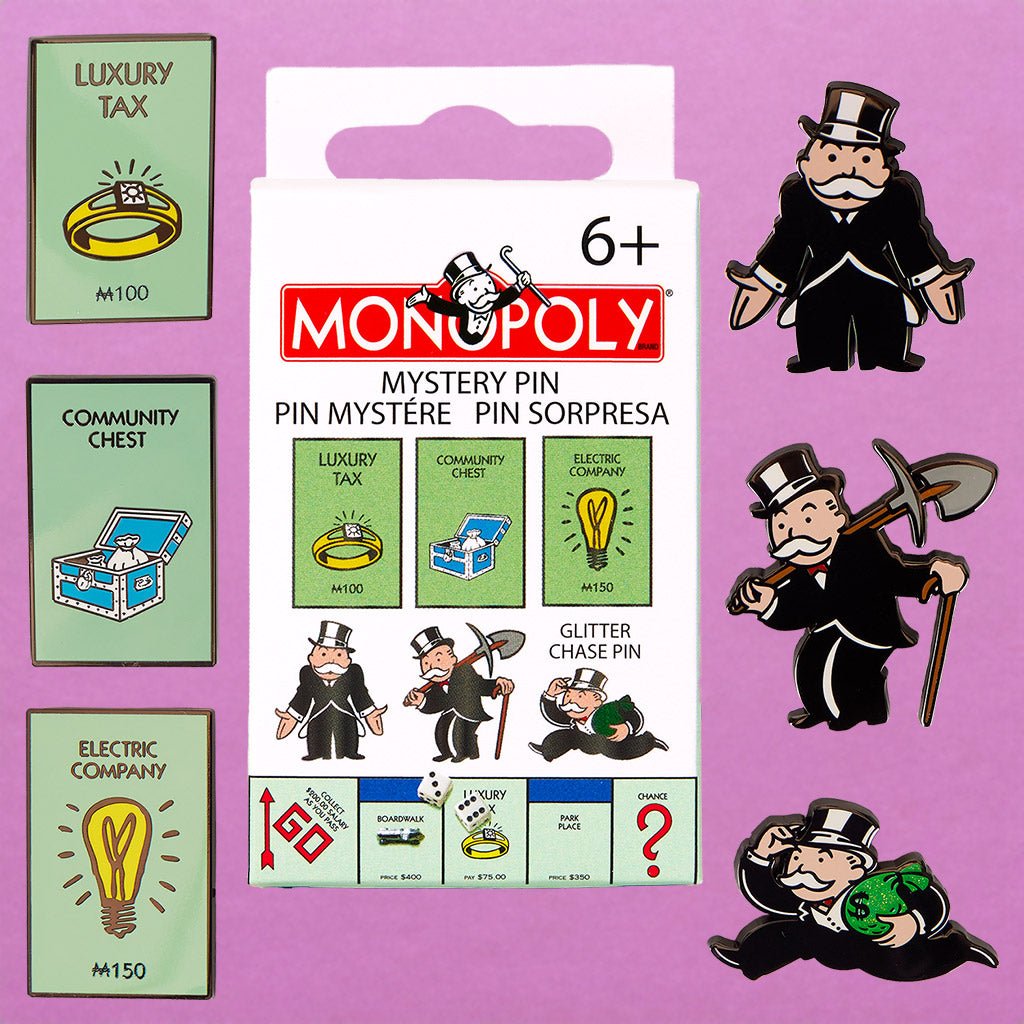 Loungefly x Hasbro Monopoly 90th Anniversary Blind Box Mystery Pin - GeekCore