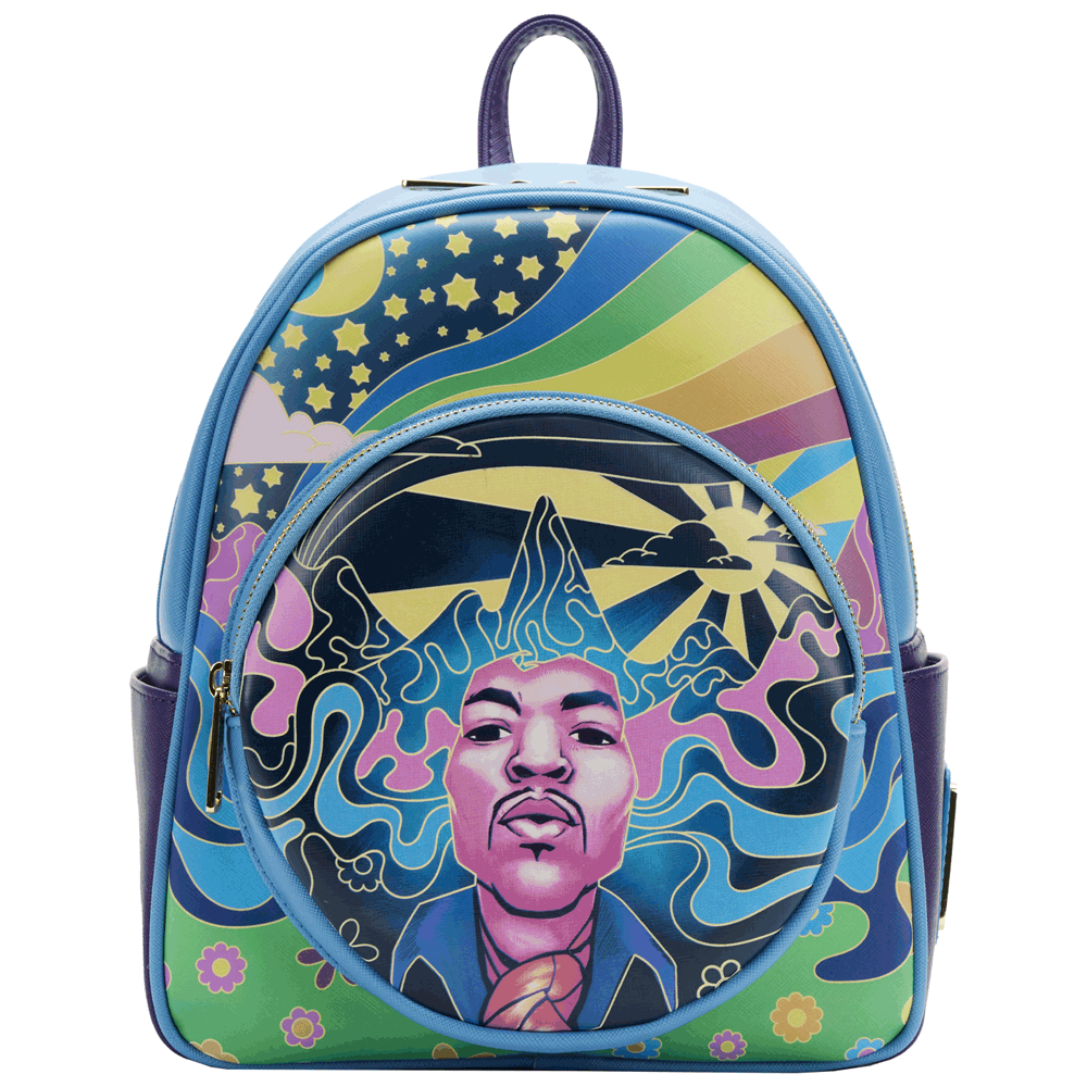 Loungefly x Jimi Hendrix Psychedelic Landscape Mini Backpack - GeekCore