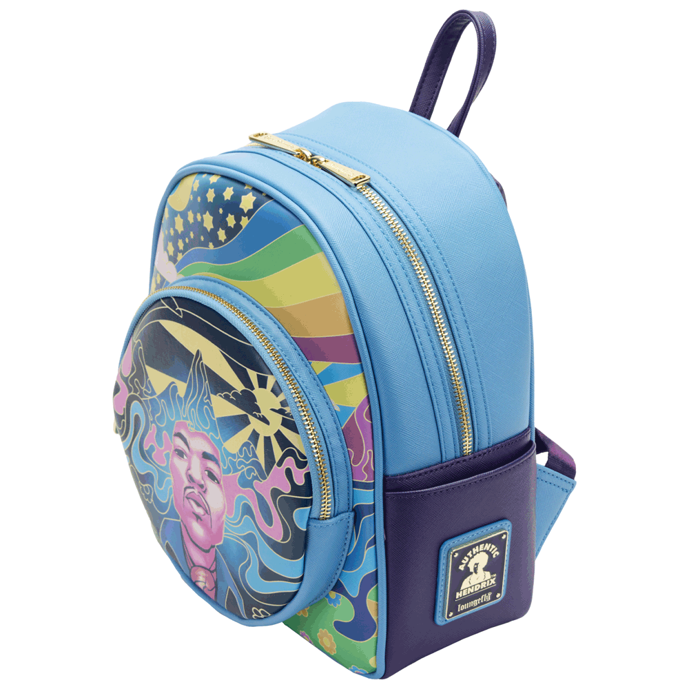 Loungefly x Jimi Hendrix Psychedelic Landscape Mini Backpack - GeekCore