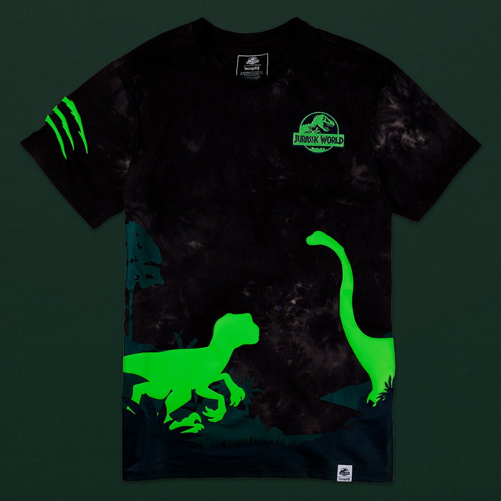Loungefly x Jurassic World Dinos Glow in the Dark Unisex Tee - GeekCore