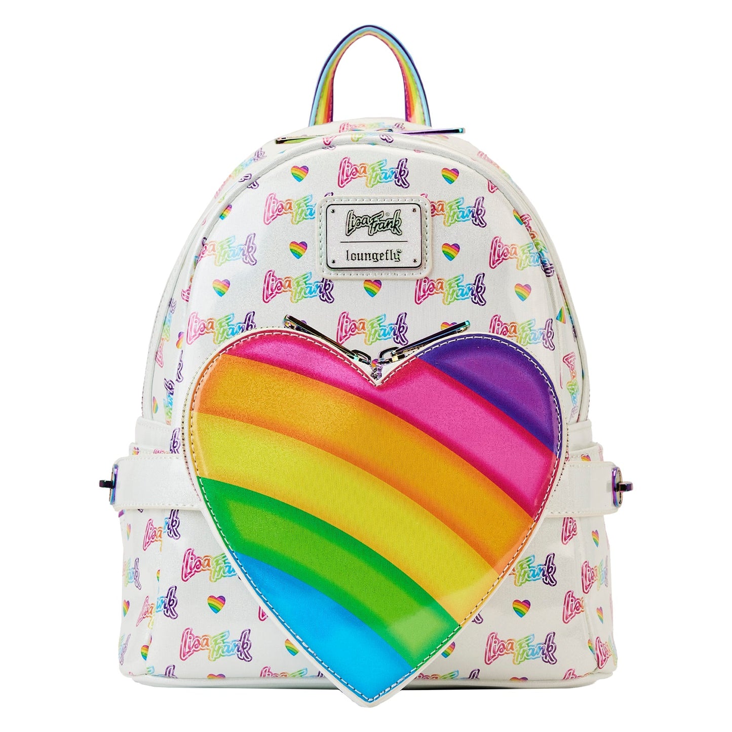 Loungefly x Lisa Frank Rainbow Heart Mini Backpack - GeekCore