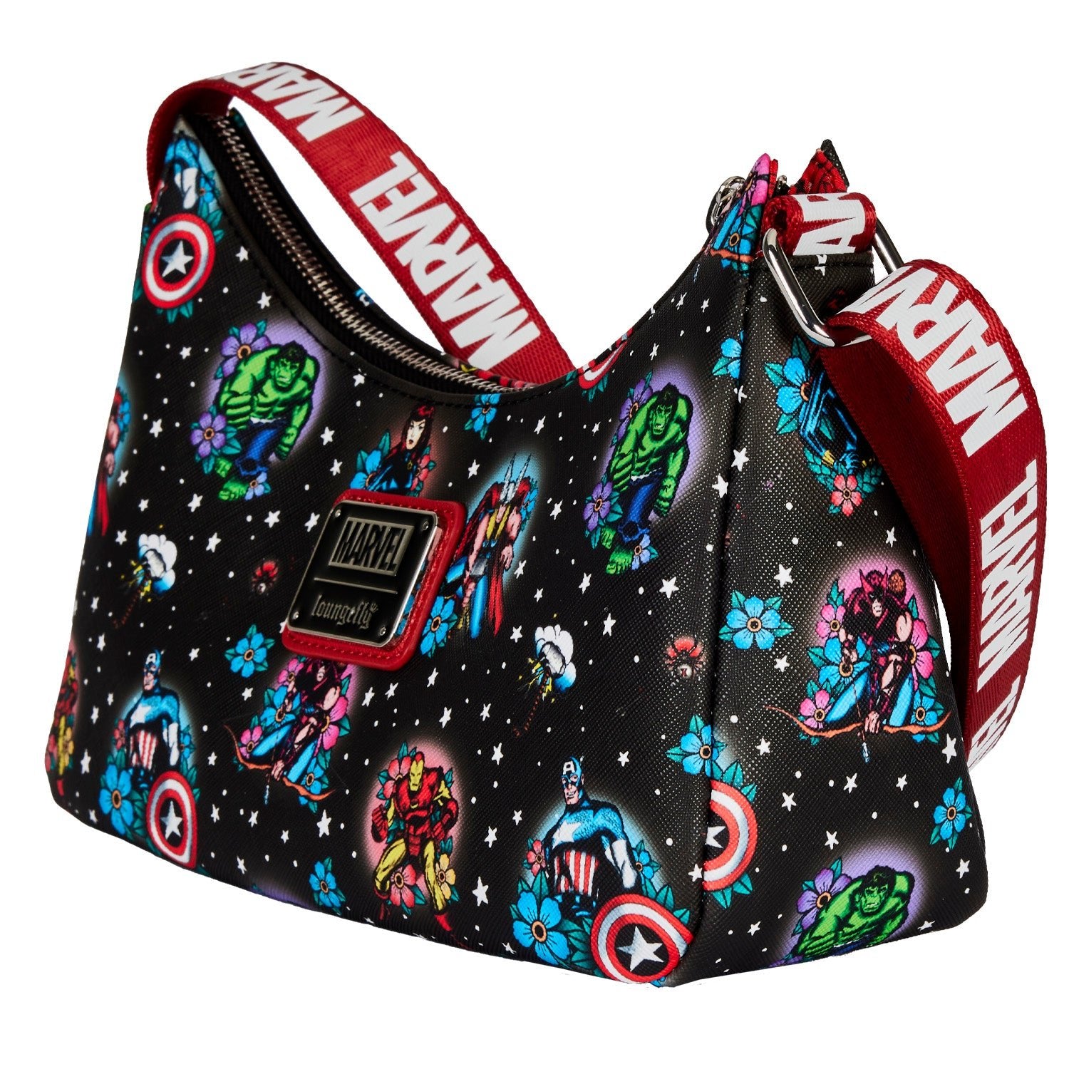 Loungefly x Marvel Avengers Tattoo Shoulder Bag - GeekCore