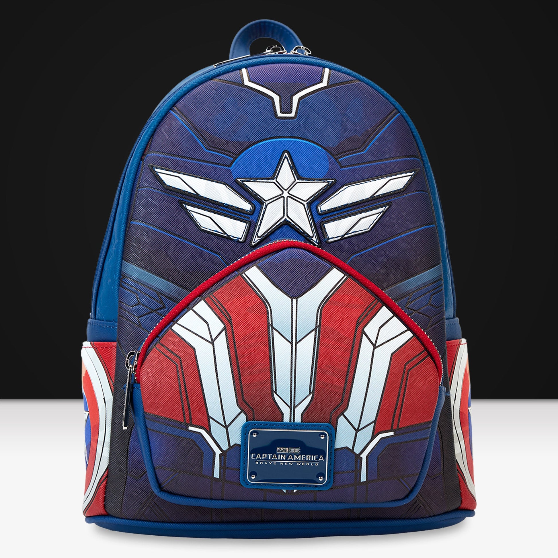 Loungefly x Marvel Captain America Brave New World Cosplay Mini Backpack - GeekCore