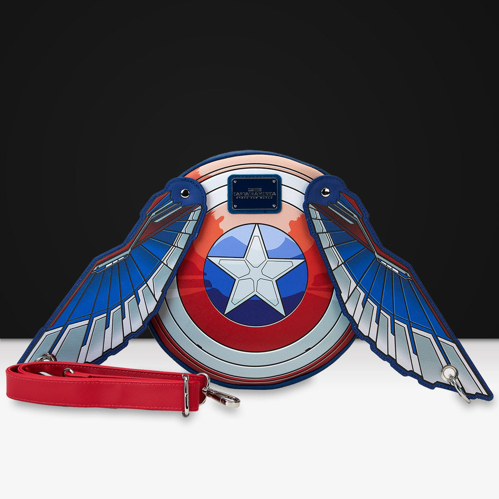 Loungefly x Marvel Captain America Brave New World Wings Crossbody Bag - GeekCore