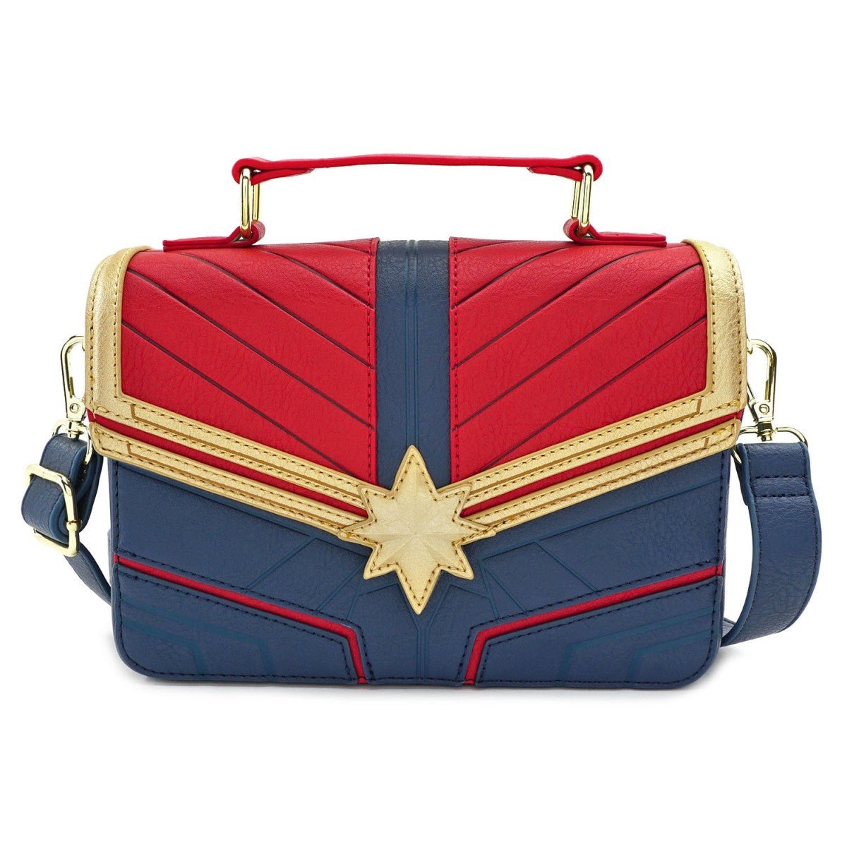 Loungefly X Marvel Captain Marvel Cosplay Cross Body Bag - GeekCore