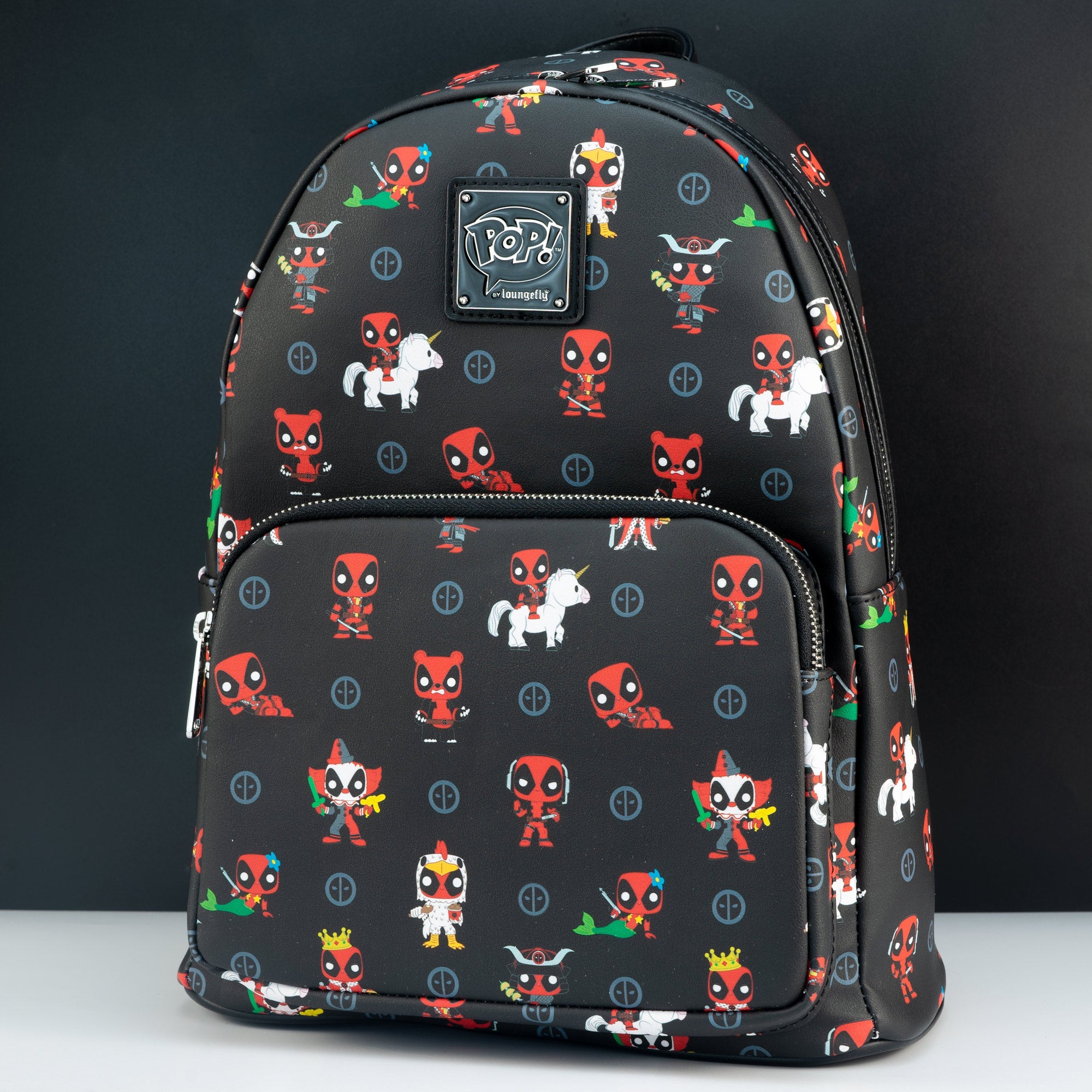 Loungefly x Marvel Deadpool 30th Anniversary All Over Print Mini Backpack - GeekCore