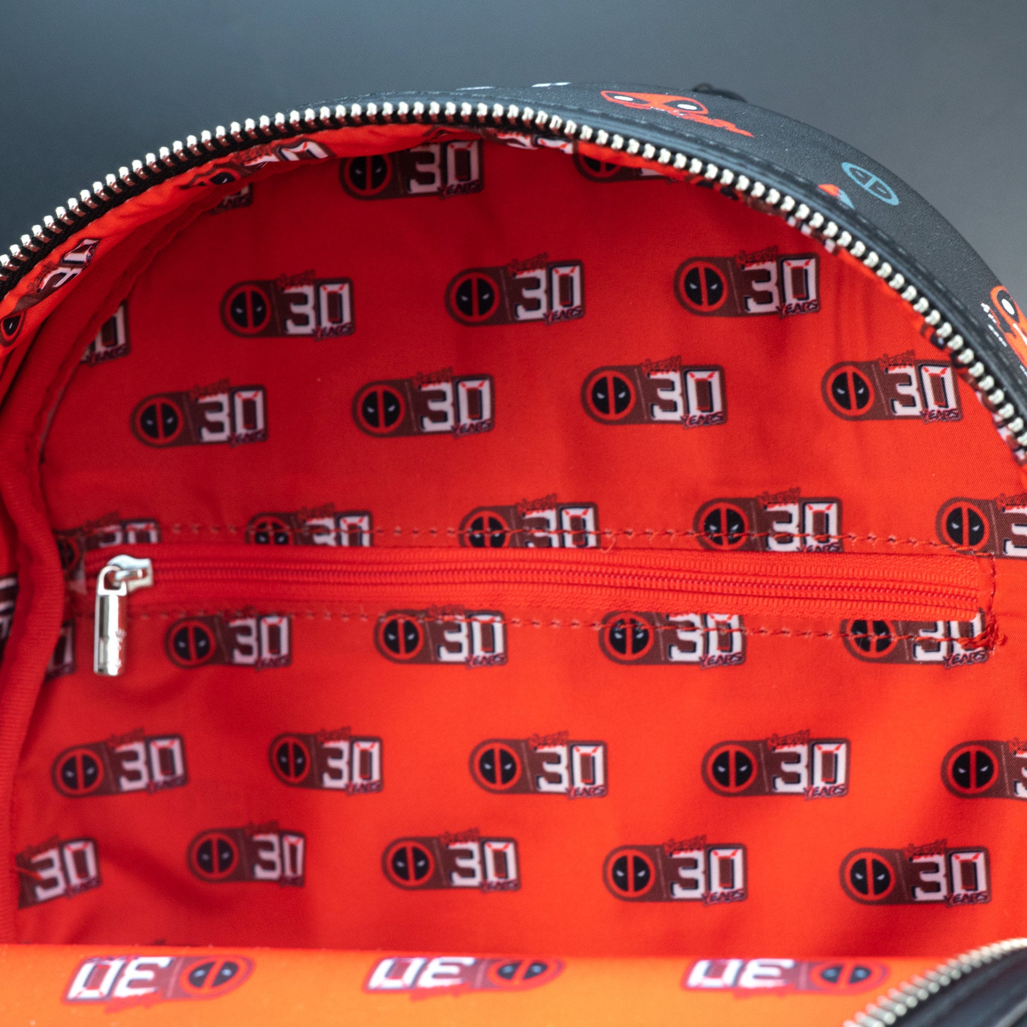 Loungefly x Marvel Deadpool 30th Anniversary All Over Print Mini Backpack - GeekCore