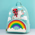Loungefly x Marvel Deadpool 30th Anniversary Unicorn Rainbow Mini Backpack - GeekCore