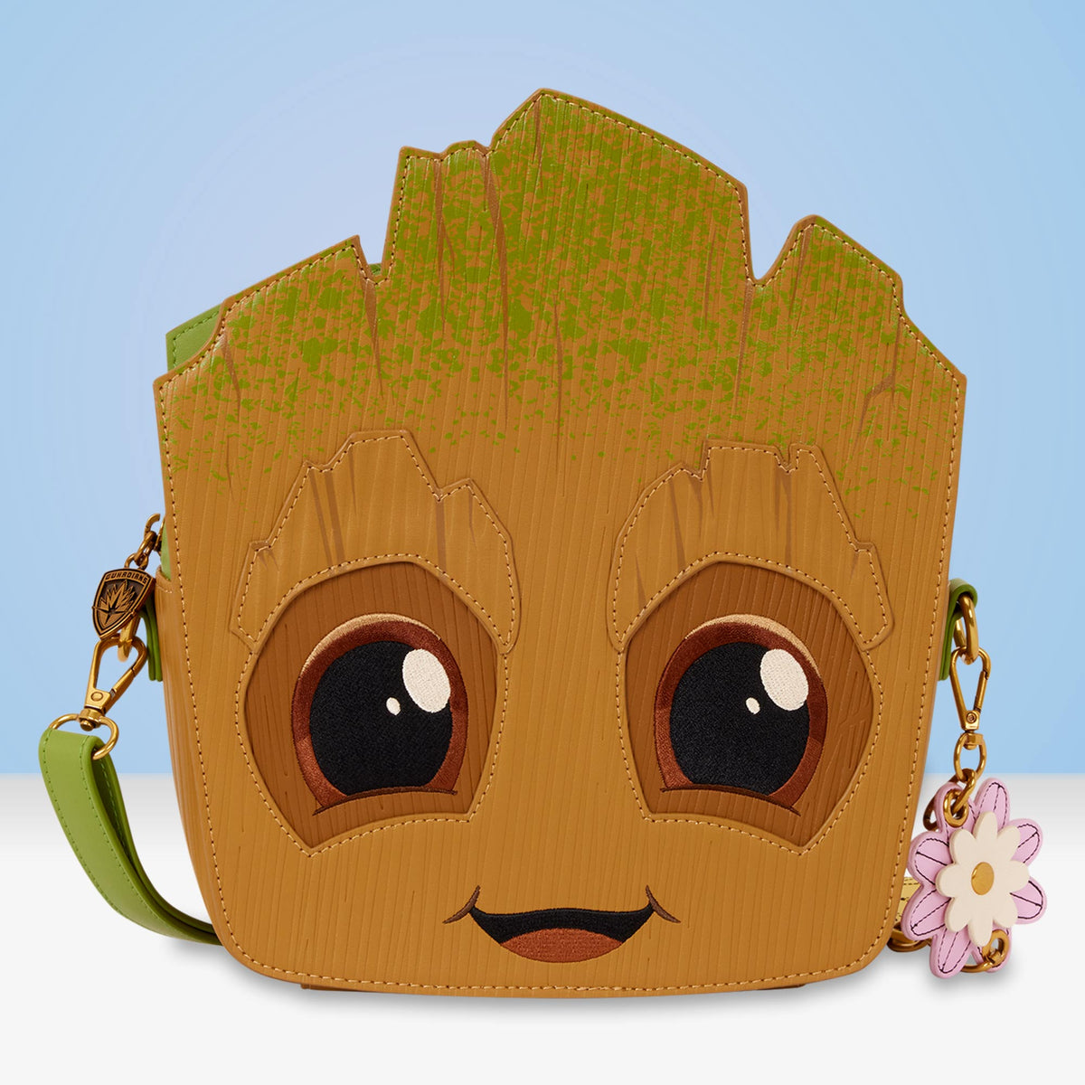 Loungefly x Marvel Guardians of the Galaxy Groot Floral Figural Crossbody Bag - GeekCore