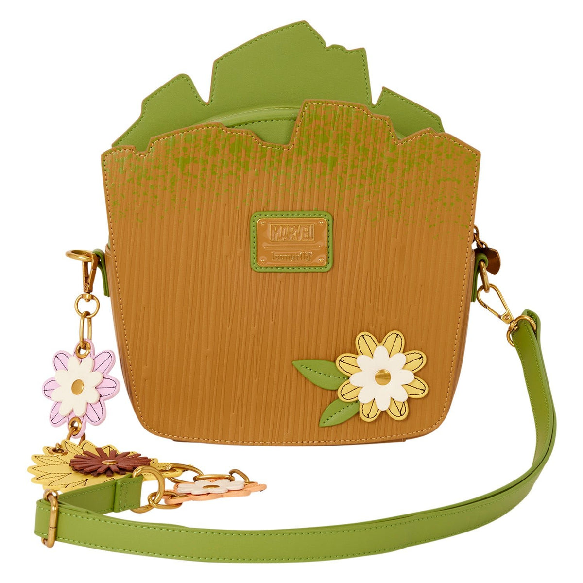 Loungefly x Marvel Guardians of the Galaxy Groot Floral Figural Crossbody Bag - GeekCore