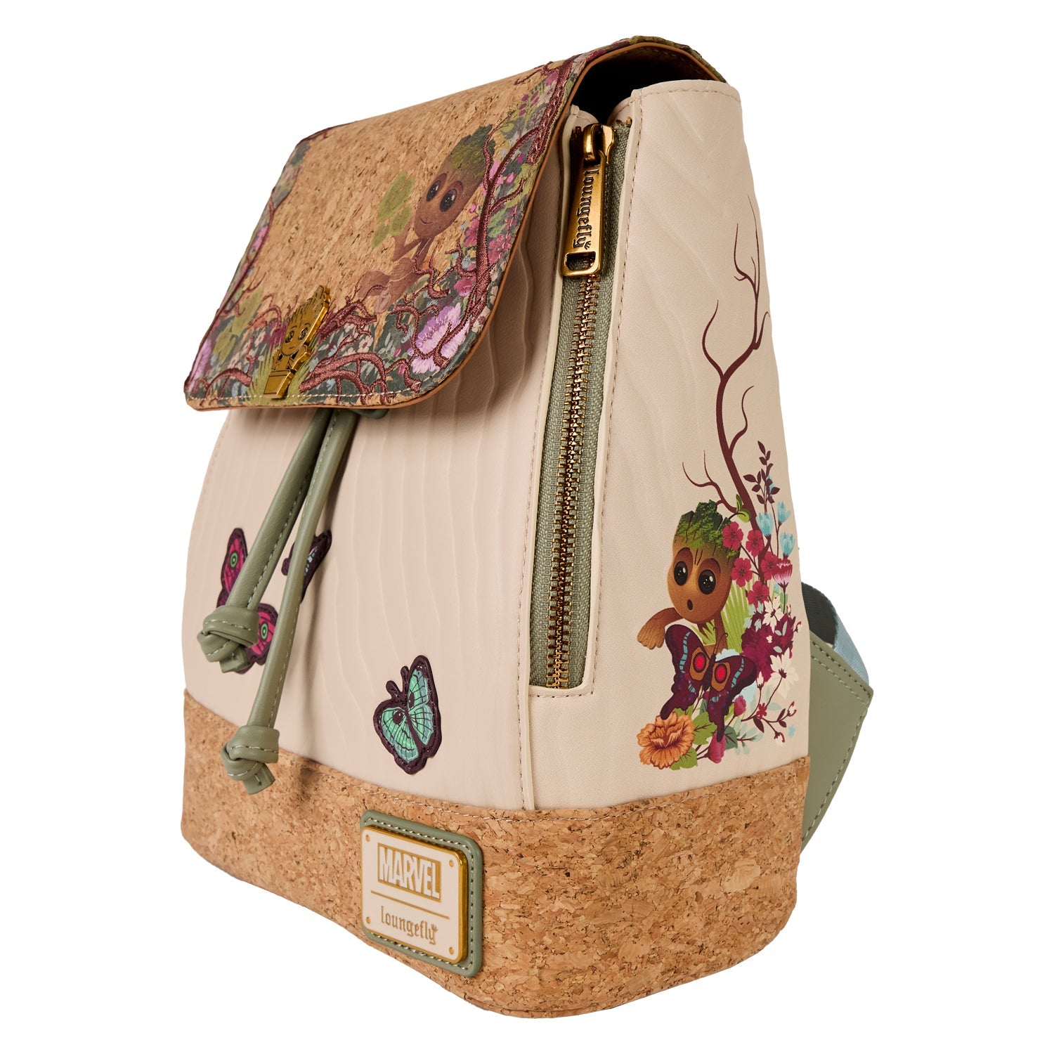 Loungefly x Marvel Guardians of the Galaxy Groot Floral Mini Backpack - GeekCore