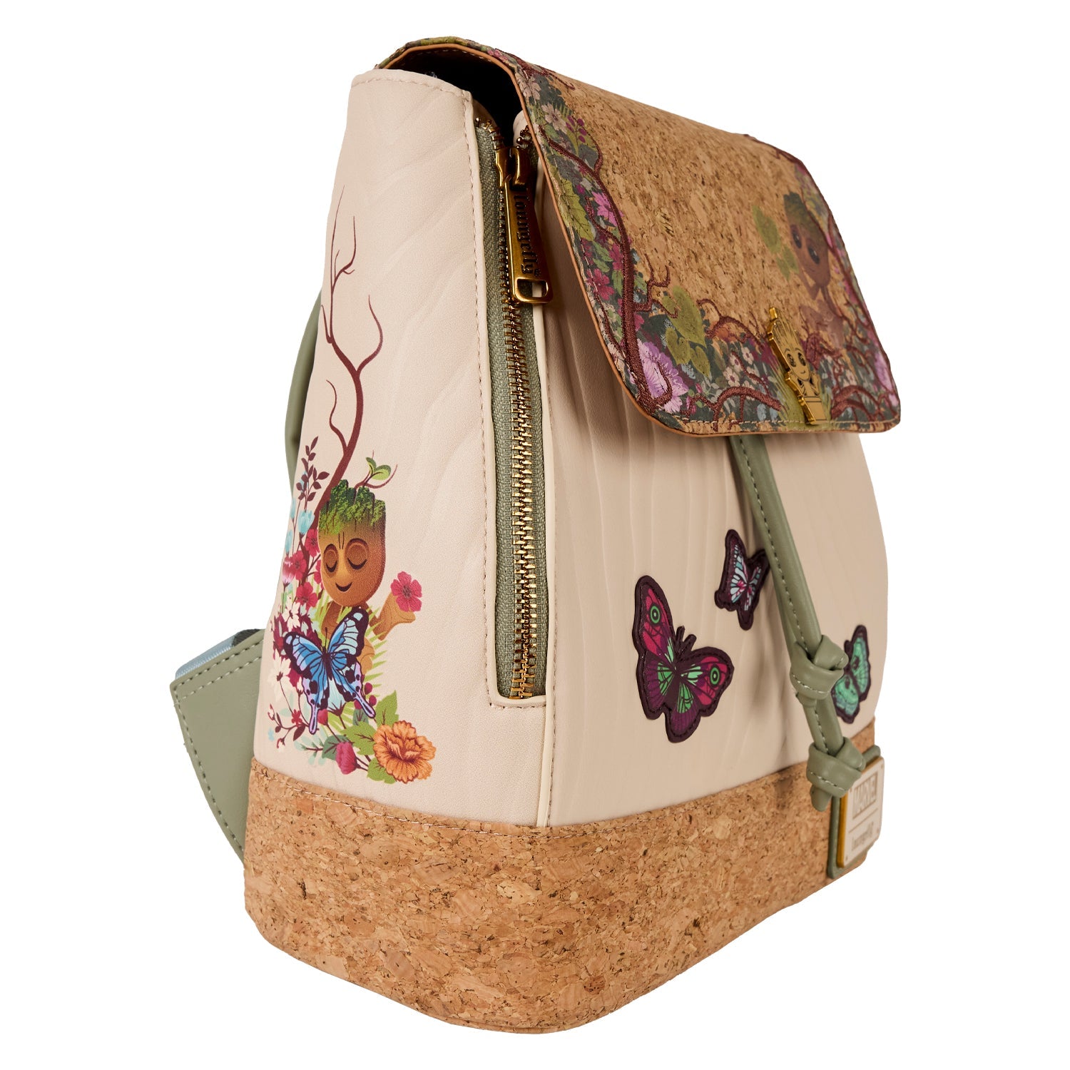 Loungefly x Marvel Guardians of the Galaxy Groot Floral Mini Backpack - GeekCore