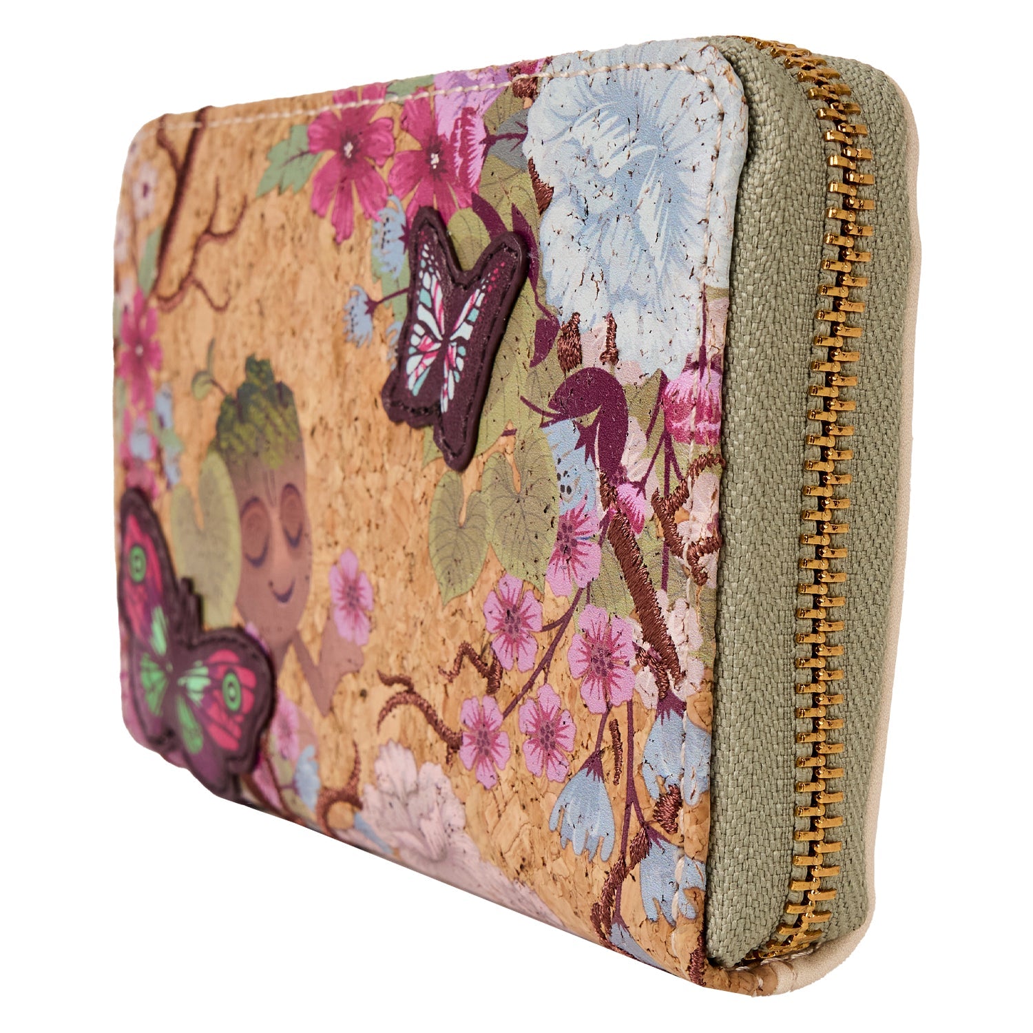 Loungefly x Marvel Guardians of the Galaxy Groot Floral Zip Around Wallet - GeekCore