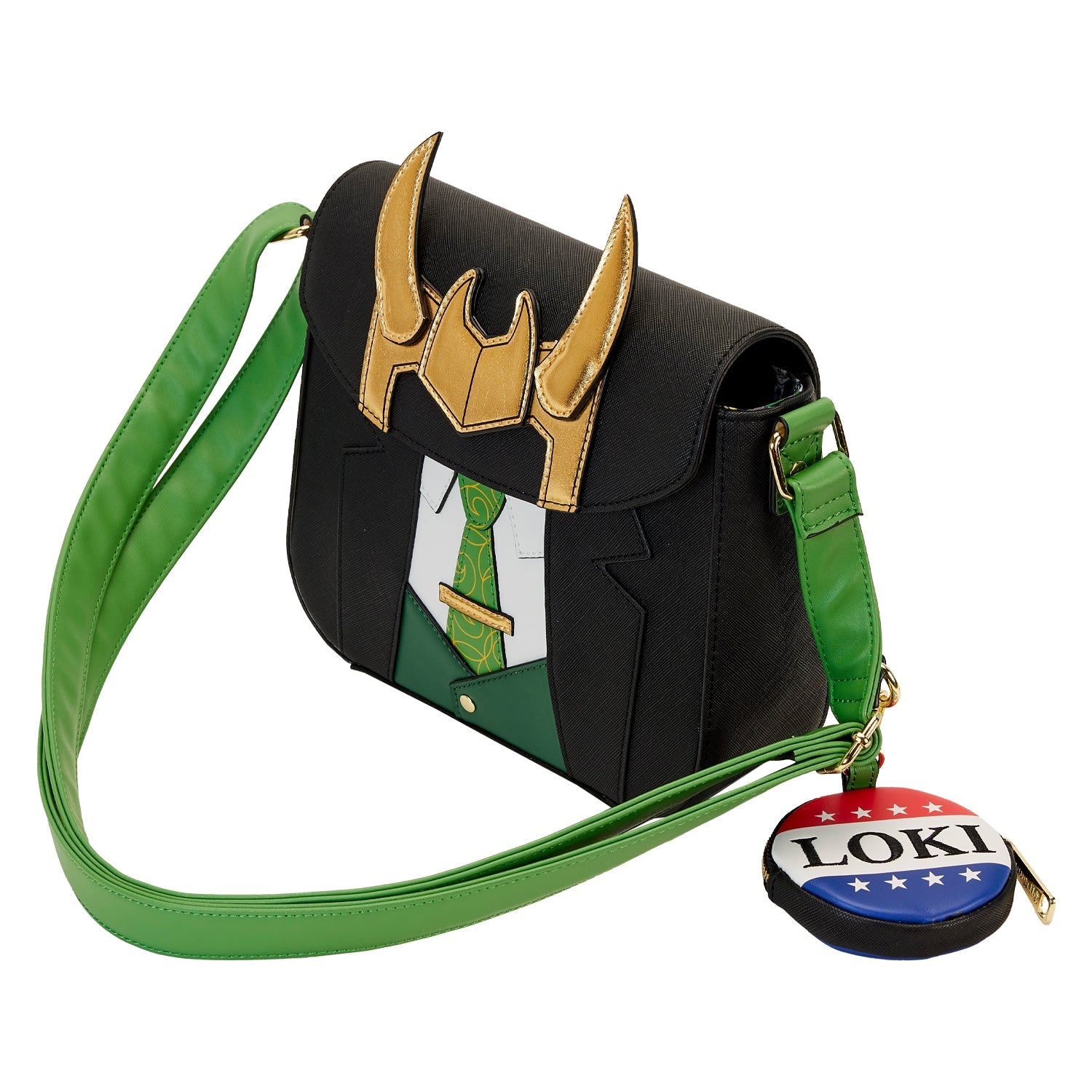 Loungefly x Marvel Loki For President Cosplay Crossbody Bag - GeekCore