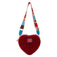 Loungefly x Marvel Spider - Man Sherpa Heart Crossbody Bag - GeekCore