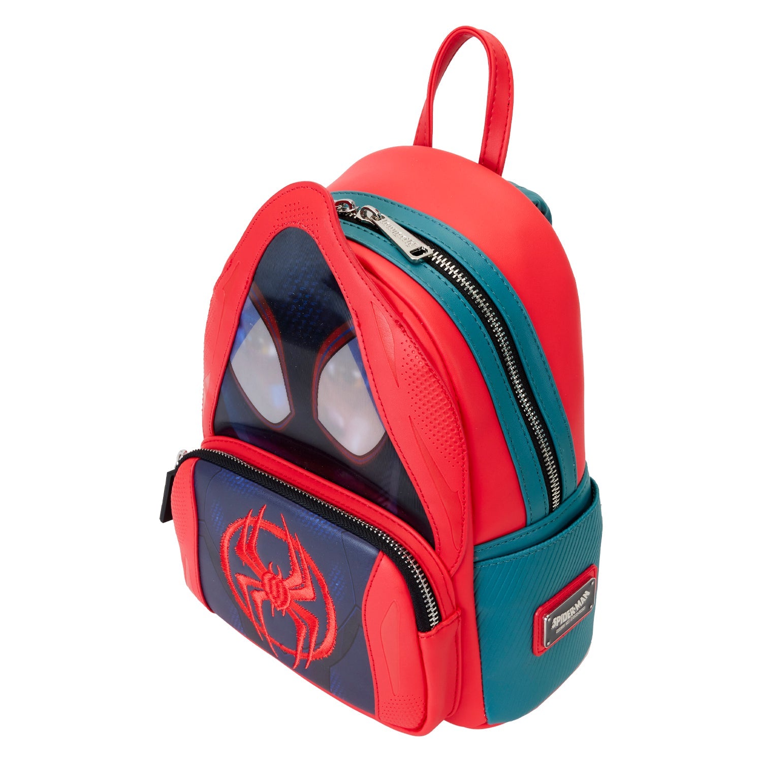 Loungefly x Marvel Spider - Verse Miles Morales Hoodie Cosplay Mini Backpack - GeekCore