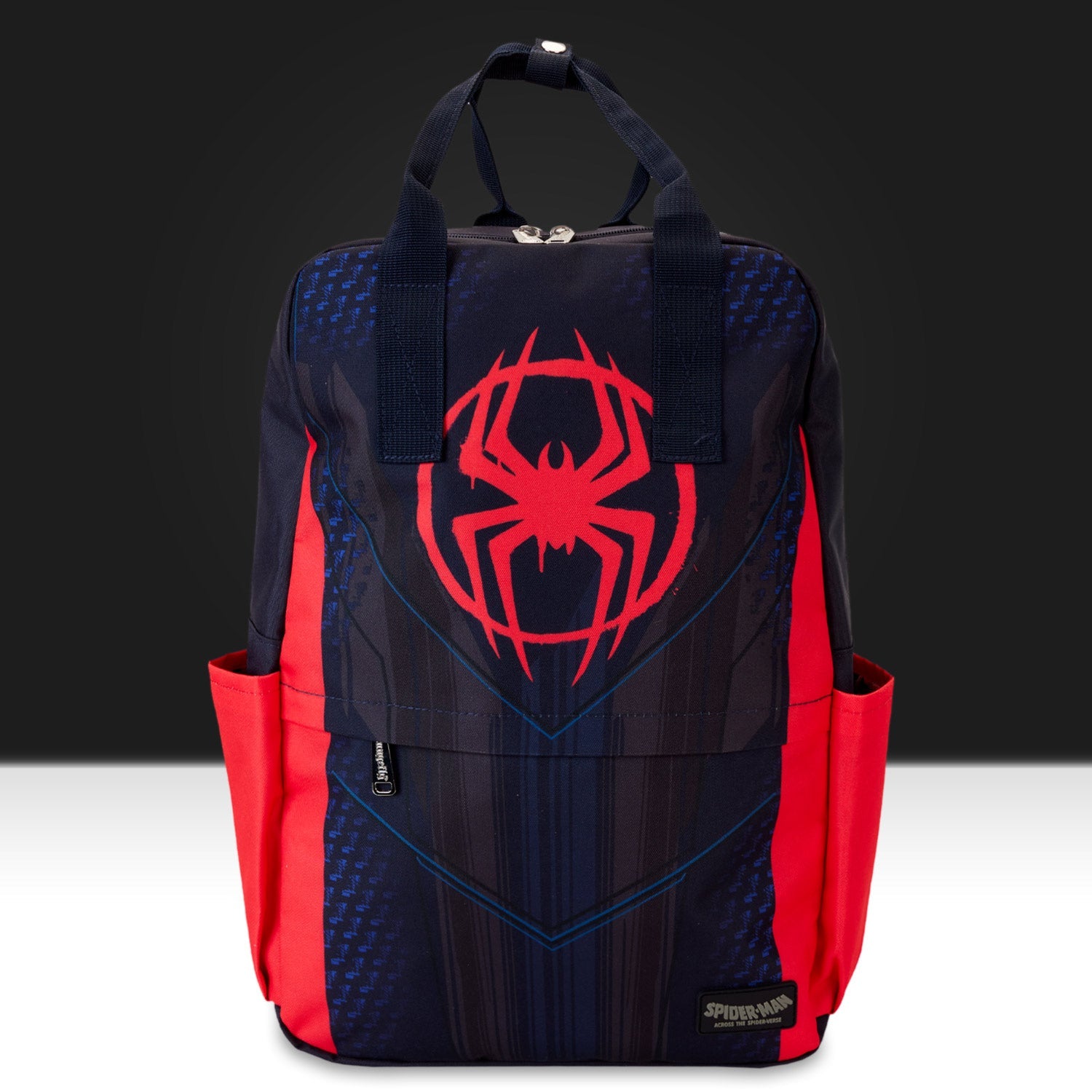 Loungefly x Marvel Spider - Verse Miles Morales Suit Full Size Nylon Backpack - GeekCore