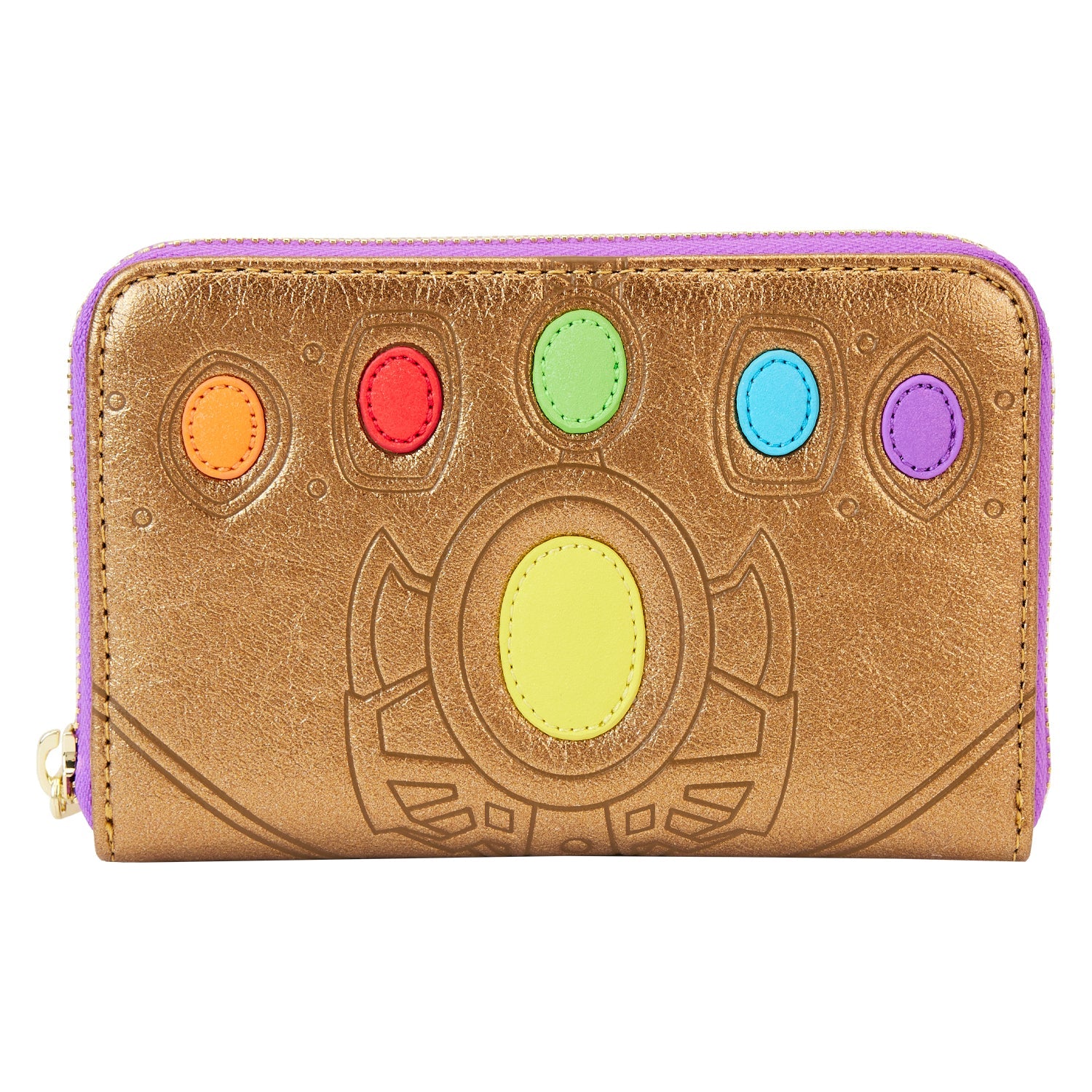 Loungefly x Marvel Thanos Infinity Gauntlet Shine Cosplay Wallet - GeekCore