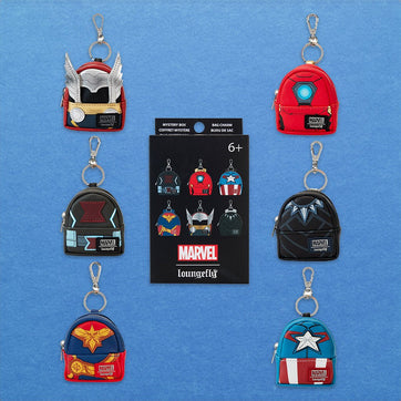 Loungefly x Marvel The Avengers Mini Backpack Mystery Keychain - GeekCore