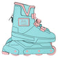 Loungefly x Mattel Classic Barbie Figural Skate Crossbody Bag - GeekCore