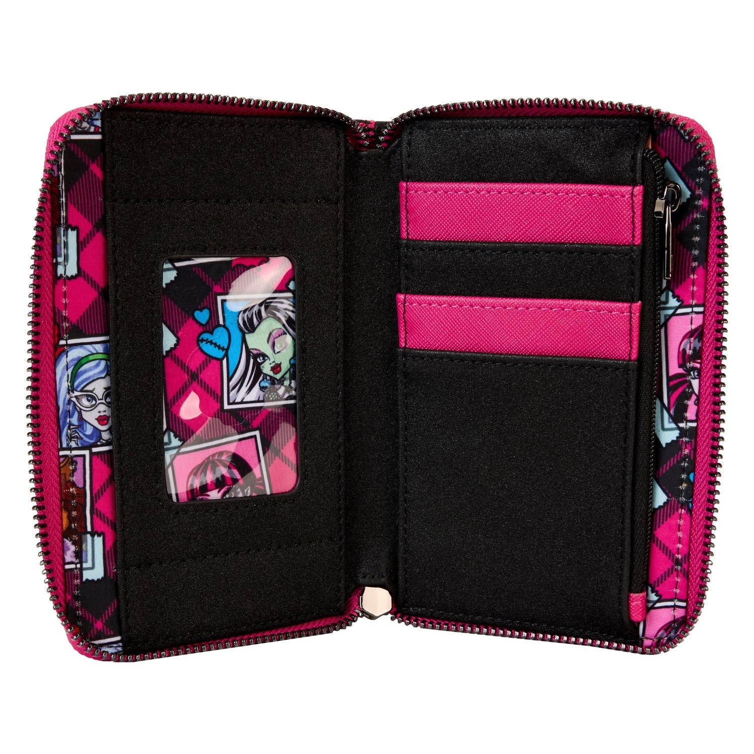 Loungefly x Mattel Monster High Crest Zip Around Wallet - GeekCore