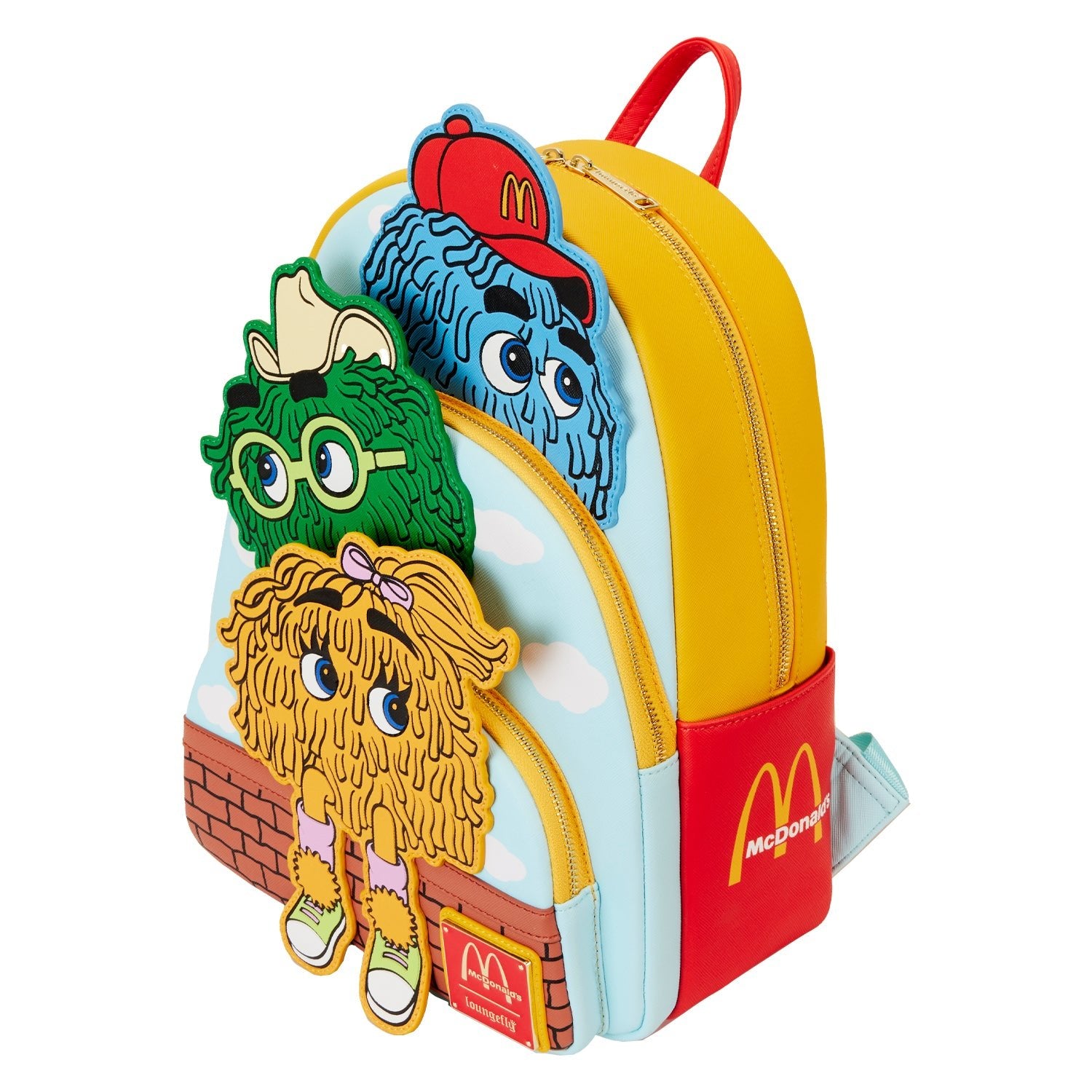 Loungefly x McDonalds Fry Guys Triple Pocket Mini Backpack - GeekCore